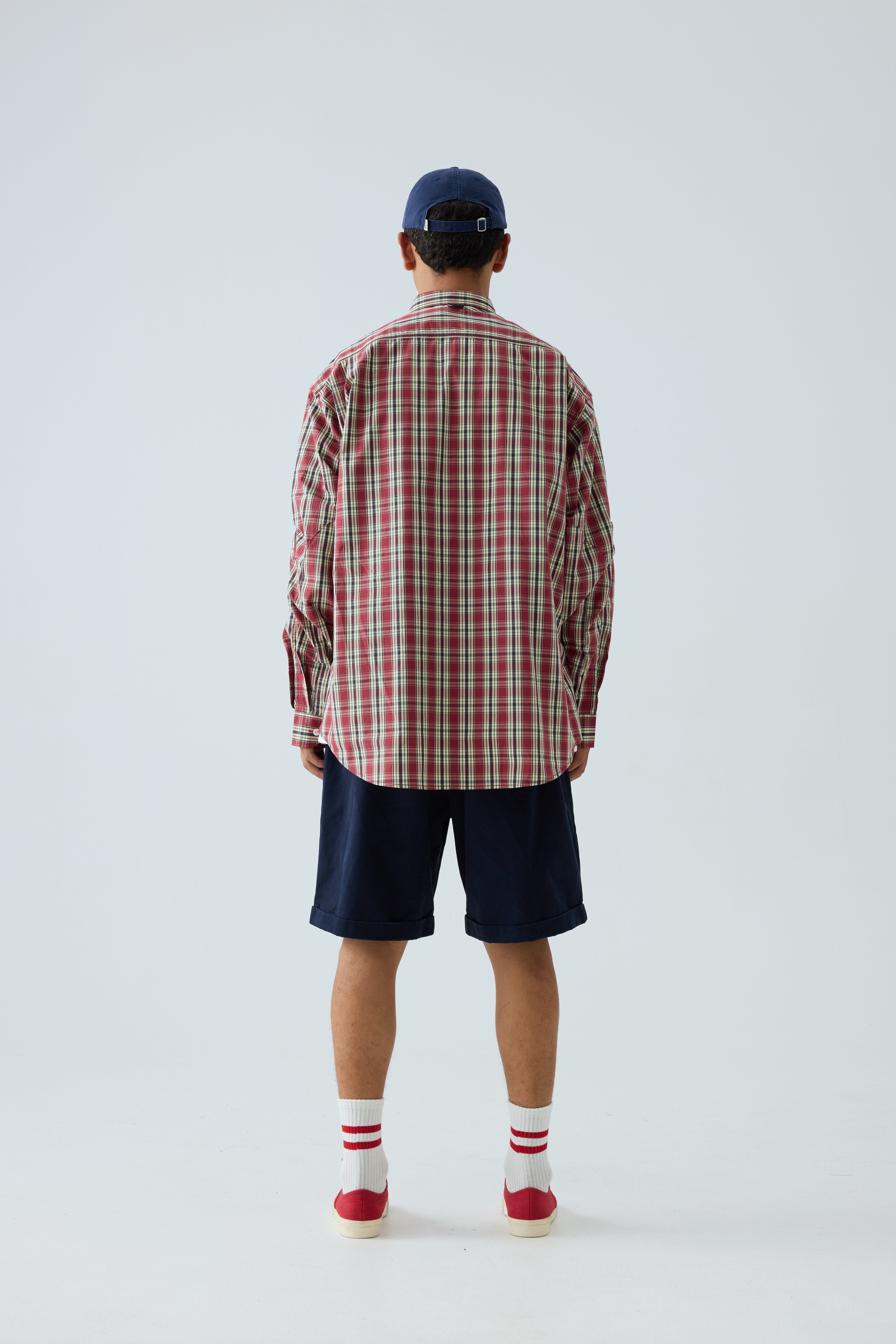 Vintage Red Plaid Shirt - Men's Brushed Cotton Flannel Shirt-Liberaturs