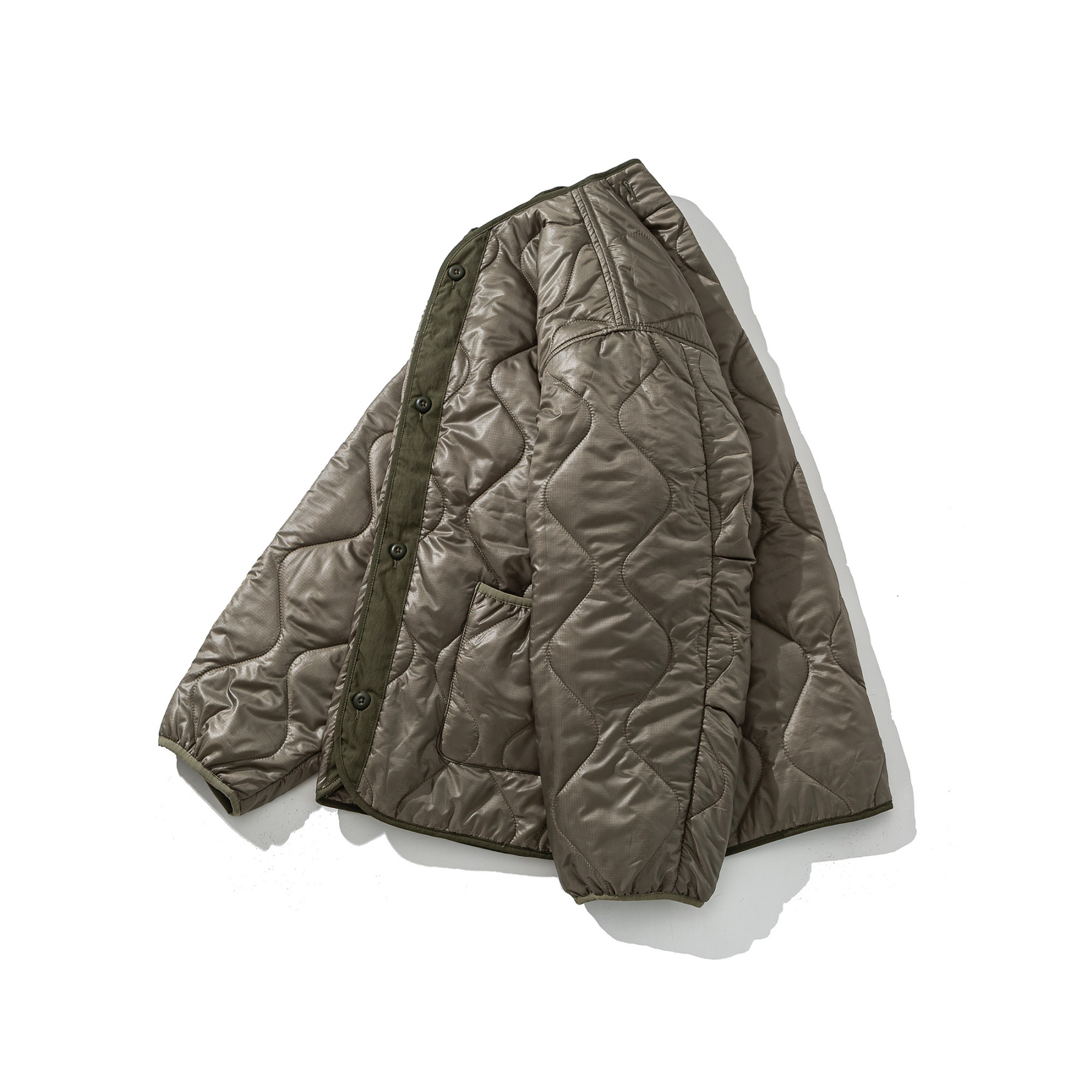 Men's Field Quilted Jacket - Utility Overshirt with Button Front-Liberaturs