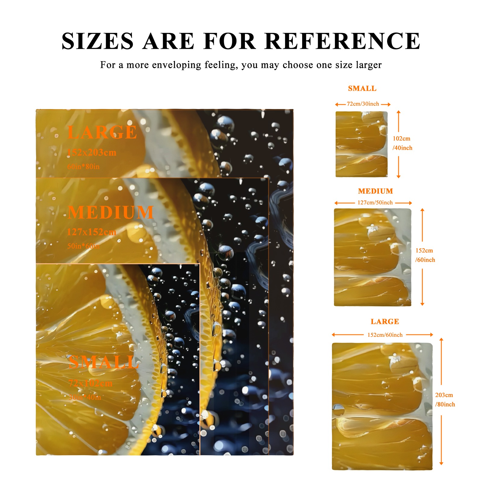 Lemon Slice Throw Blanket, Lightweight Fleece Blanket with Vibrant Fruit Pattern, Cozy for Bed, Sofa, Couch Decor-Pixelunique