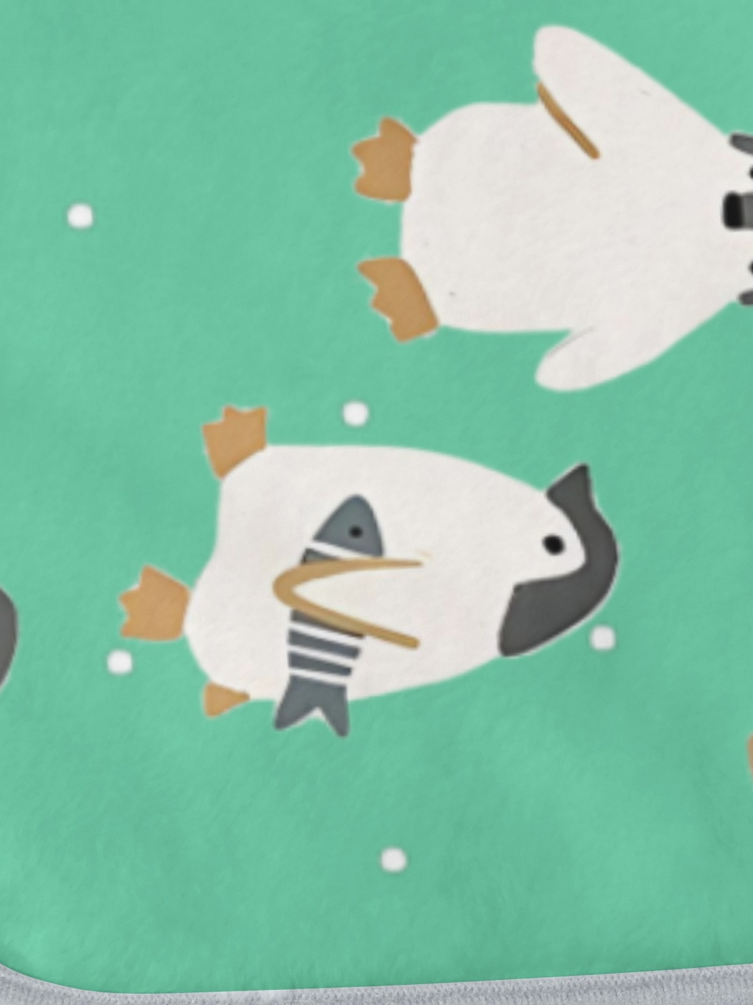 Women's Cartoon Penguin Printed Flannel Throw Blanket - Soft Cozy Shawl (5 Colors: Light Blue/Red/Navy/Gray/Green)