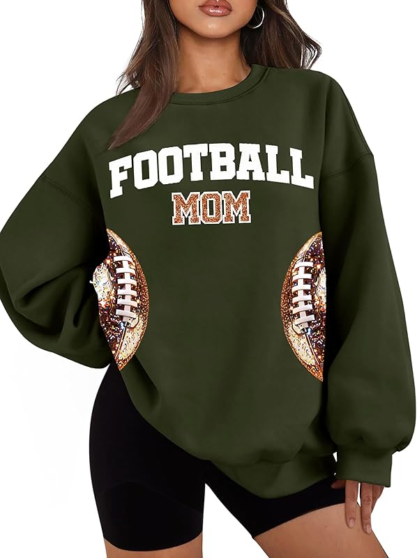Mama Sweatshirt Long Sleeve Cheer Mom Shirt for Baseball Football Soccer Baketball Dance Sport Pullover Tops