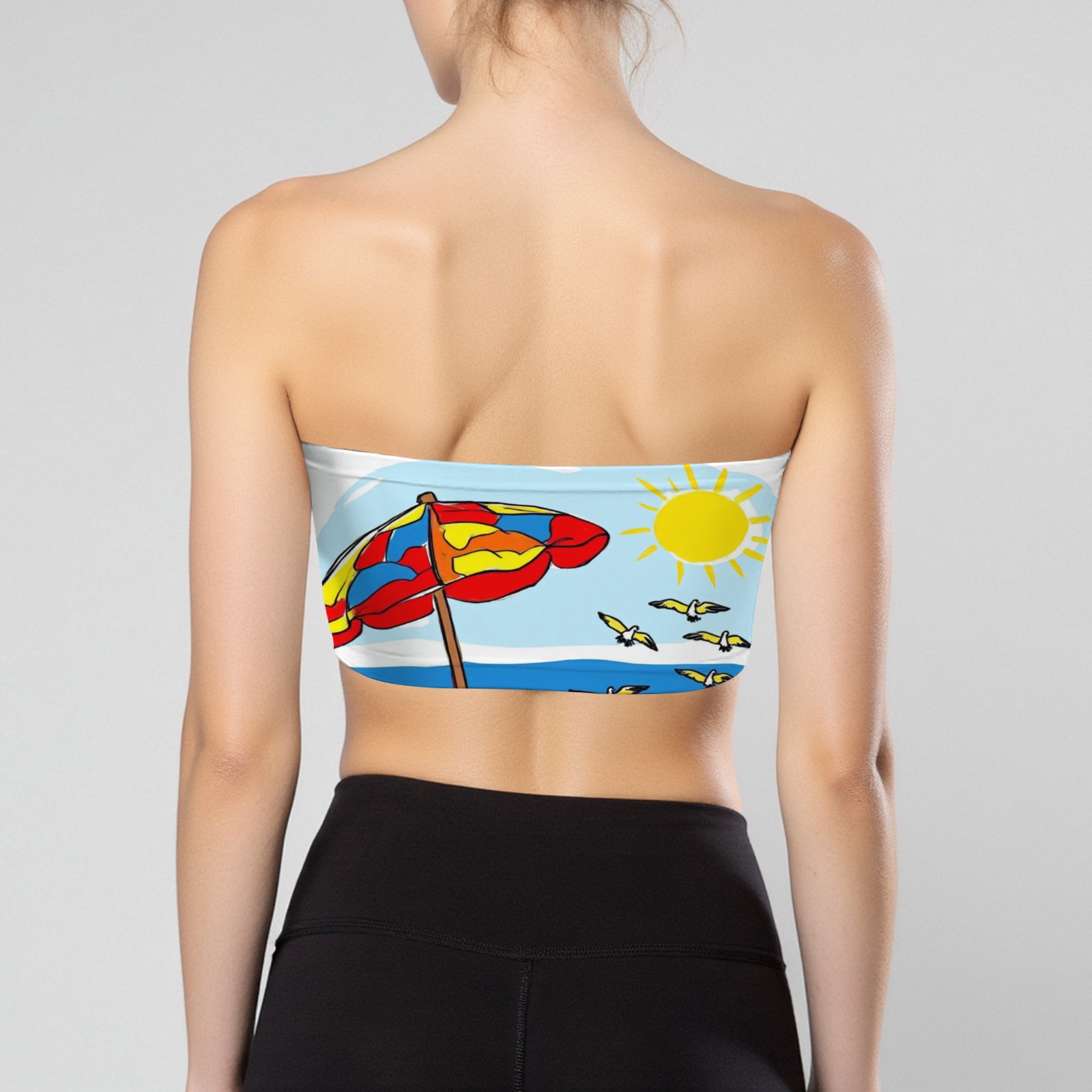 Women's Summer Vacation Print Tube Top-Pixelunique