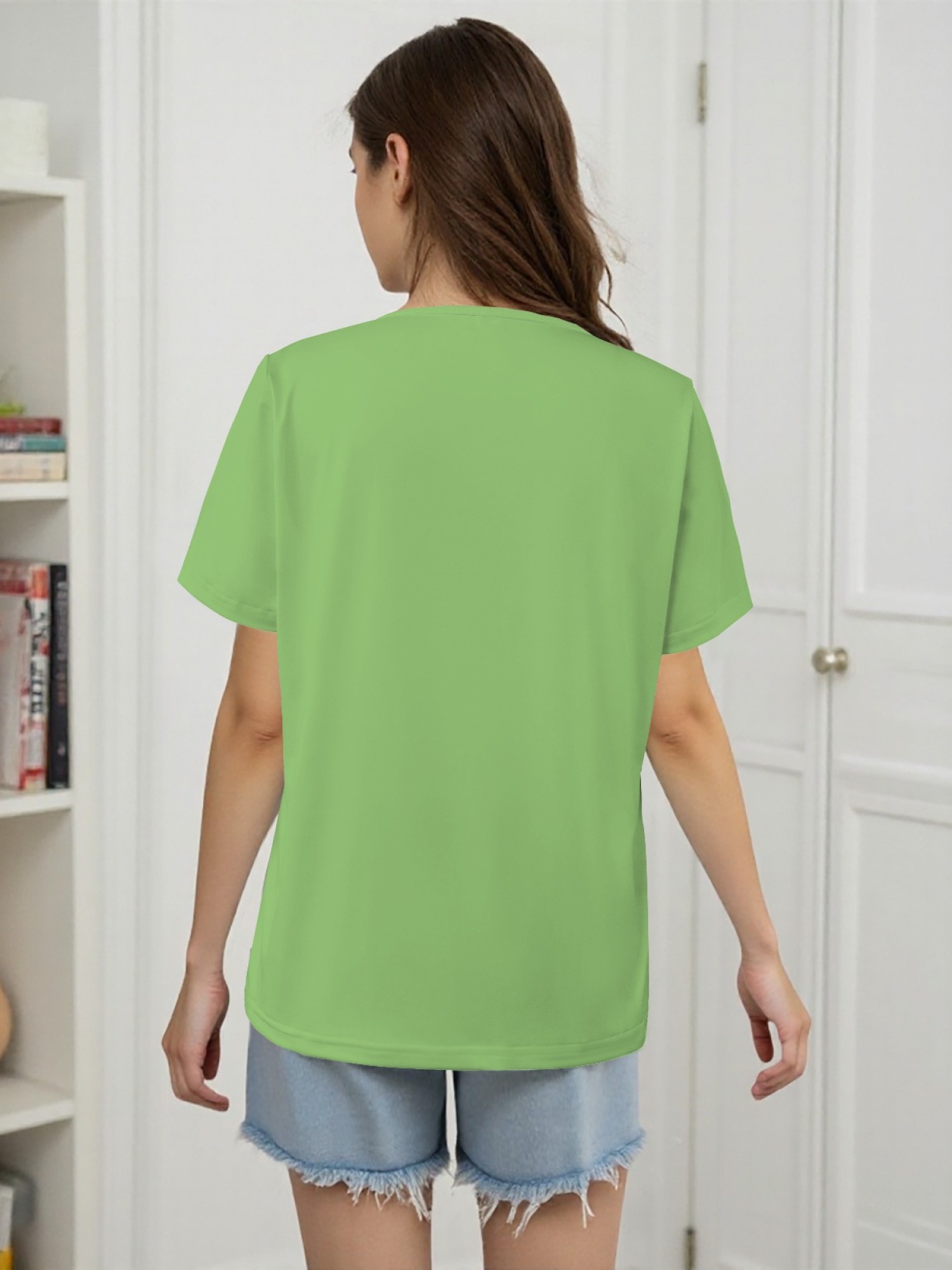 Women's Leopard Print Game Day Football T-Shirt - Casual Short Sleeve Graphic Tee