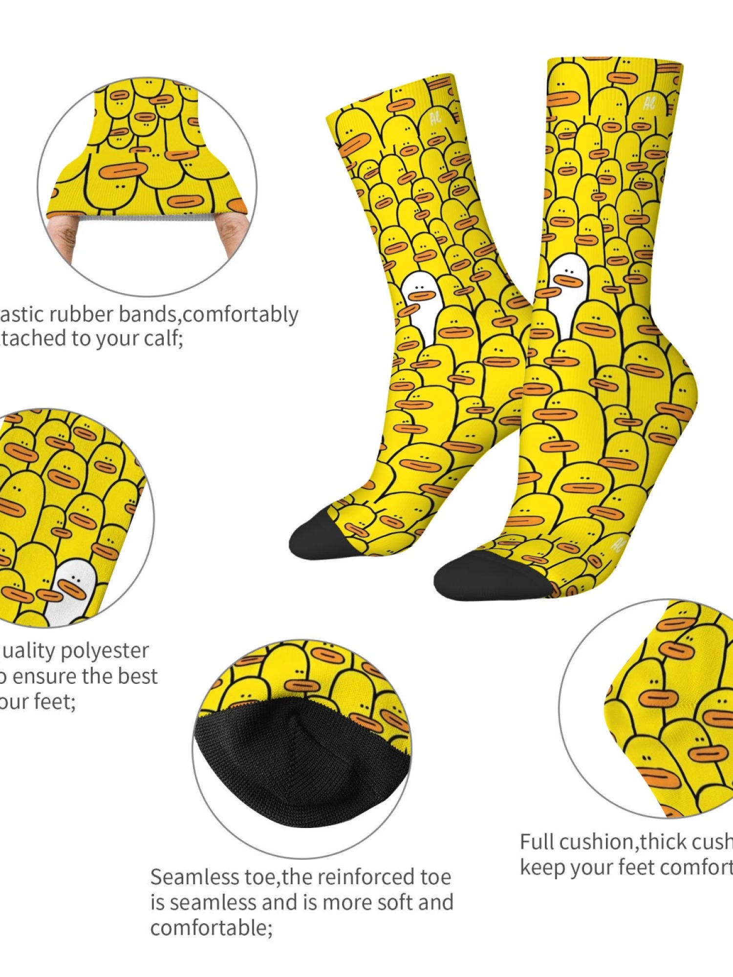 "Go Bananas" Men's Fun Boxer Briefs & Duck Socks Gift Set | Novelty Underwear Bundle