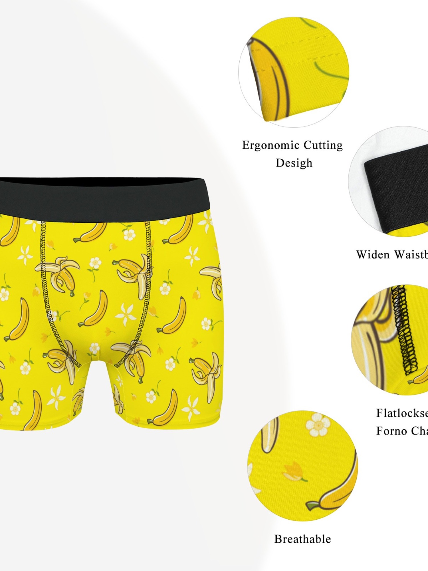 "Go Bananas" Men's Fun Boxer Briefs & Duck Socks Gift Set | Novelty Underwear Bundle