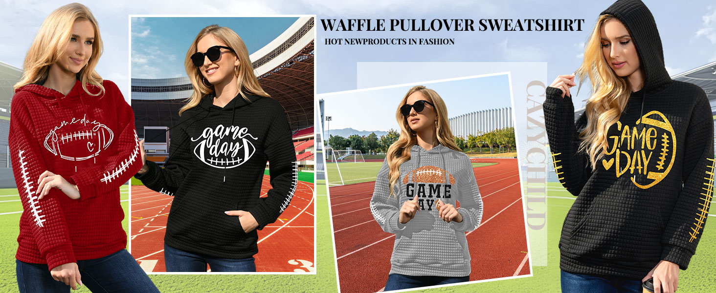 Football Hoodies Sweatshirt for Women