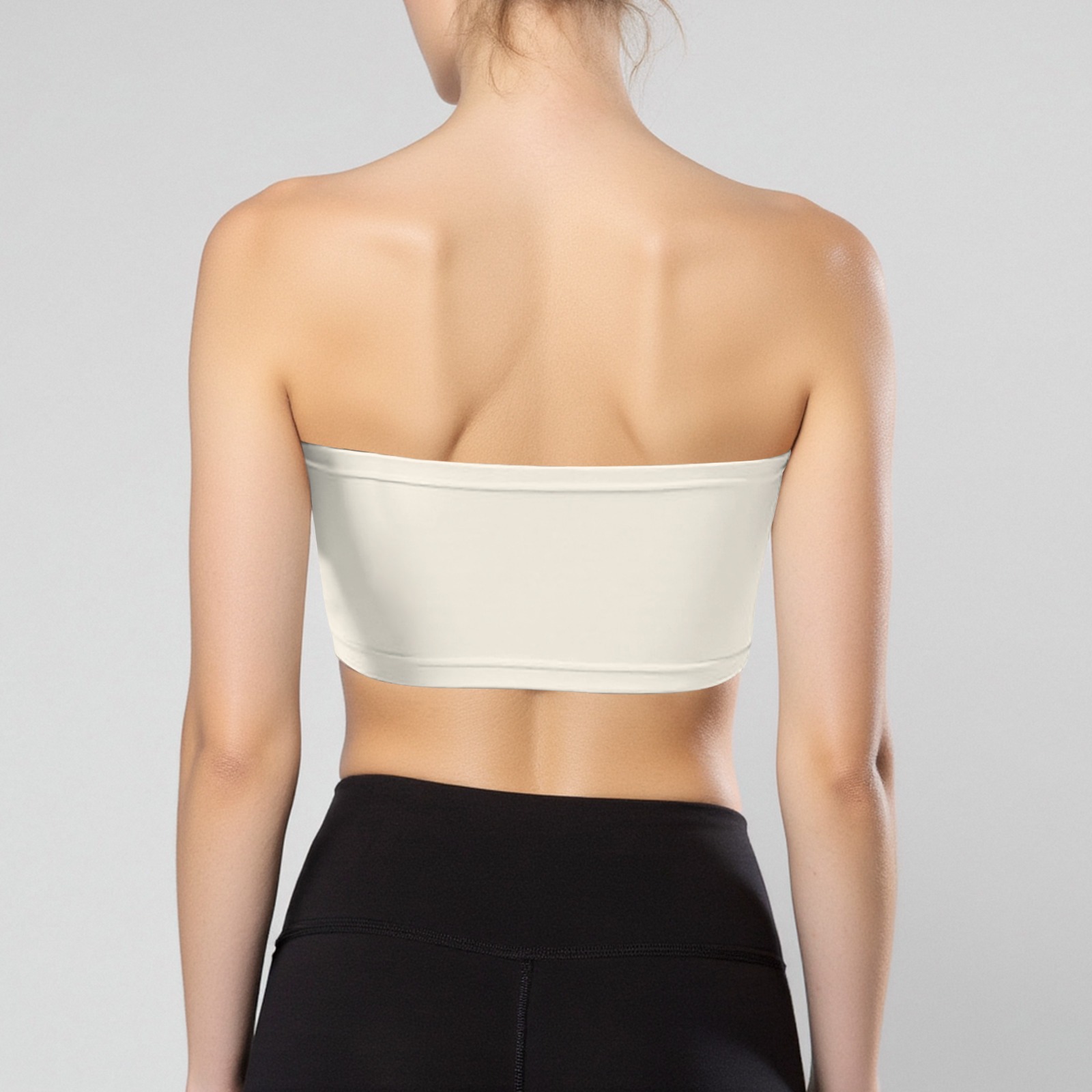 Women's Yin - Yang Cat Print Tube Top - Strapless Stretchy Summer Crop Top-Pixelunique