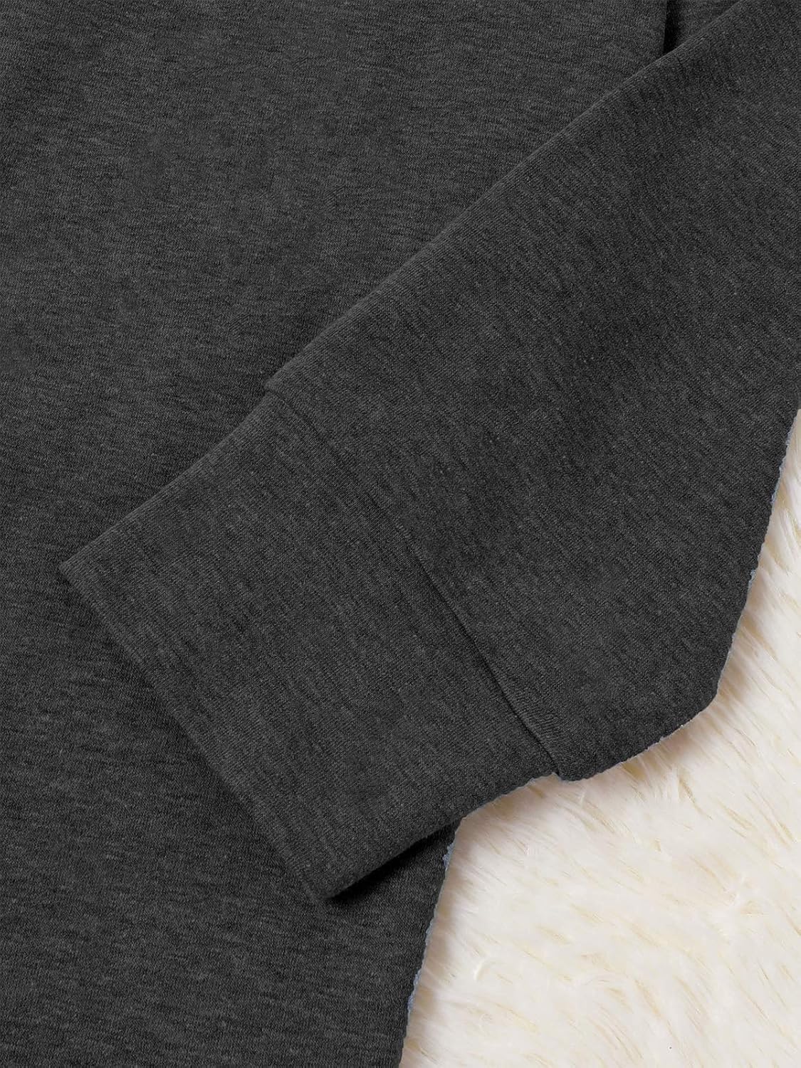 Womens Long Sleeve Shirt Pullover Tops, Loose Casual Crewneck T-Shirt Lightweight Sweatshirt