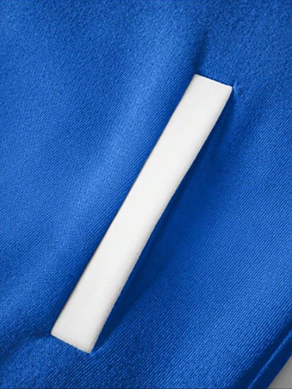 Men's Baseball Jacket Colorblock Letter Print Long Sleeve Fitted Pilot Coat, Preppy Style Winter Knit Outerwear, Casual Daily Wear