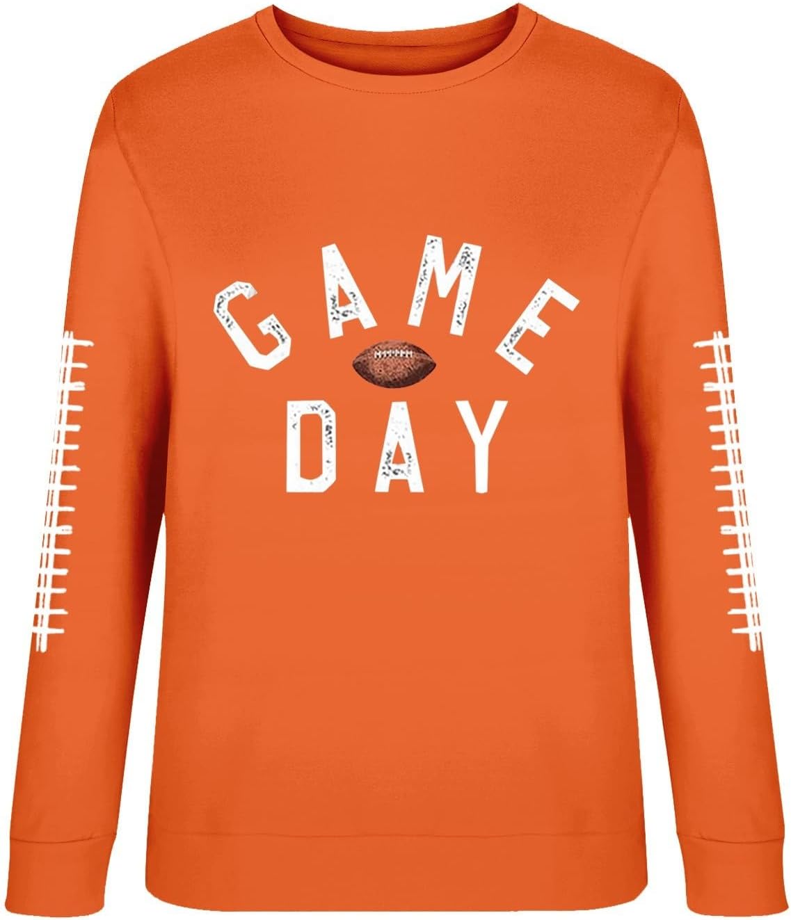 Game Day Football Sweatshirts For Women - Long Sleeve Football Shirts, Cute Cheer Mom Shirt, Crewneck Pullover Tops