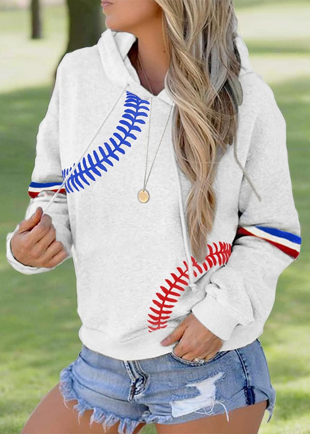 Baseball Mom Shirts for Women Raglan Long Sleeve Pullover Tops Sweatshirt Casual Round Neck Blouse