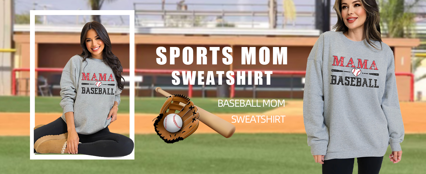 Baseball mama sweatshirt