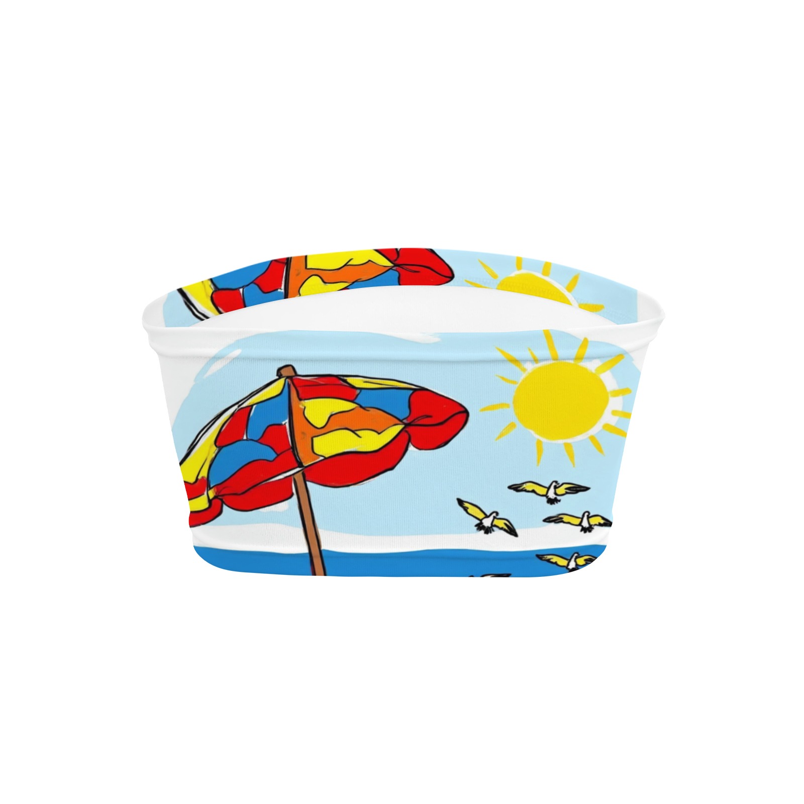 Women's Summer Vacation Print Tube Top-Pixelunique