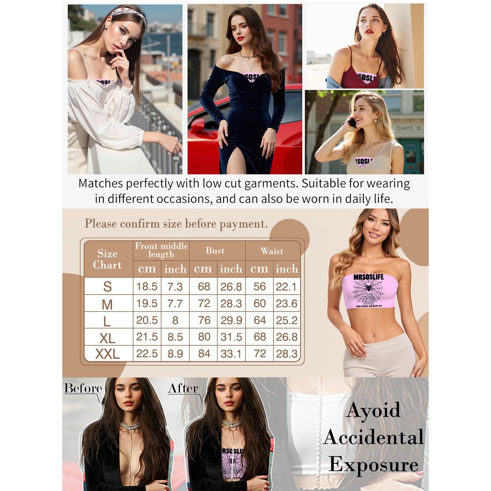 Women's ��MRSOSLIFE�� Spider Web Print Tube Top-Pixelunique