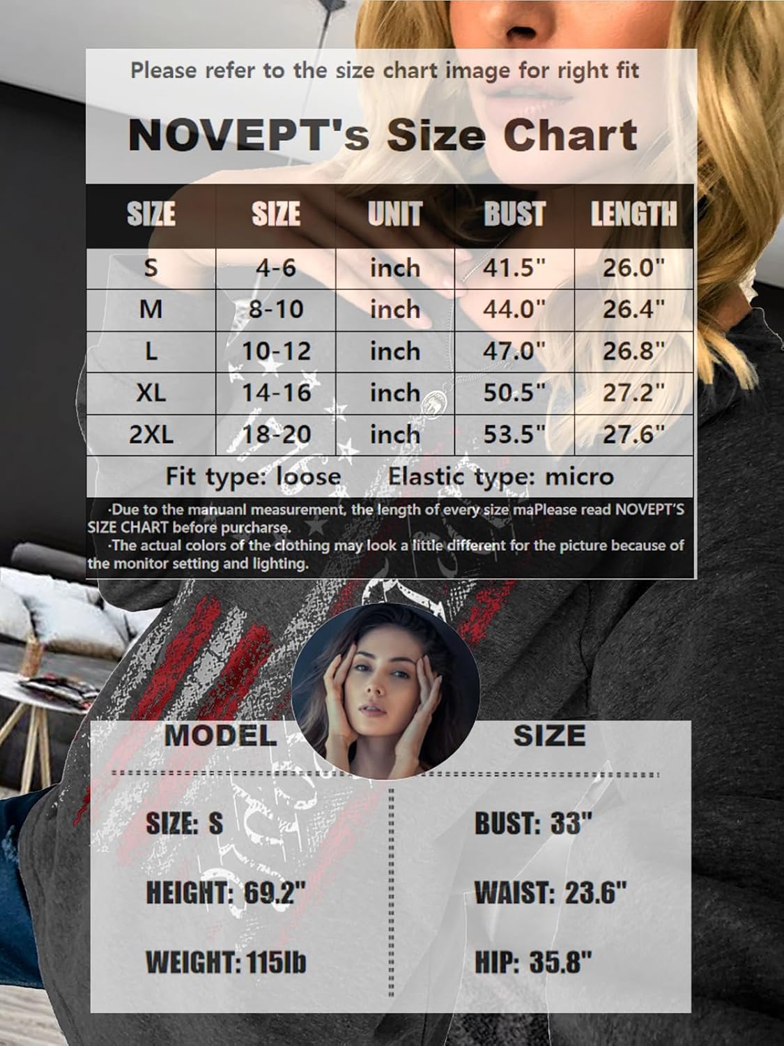 Womens Long Sleeve Shirt Pullover Tops, Loose Casual Crewneck T-Shirt Lightweight Sweatshirt