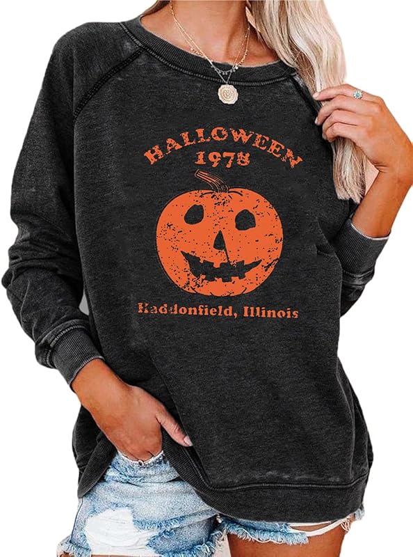 Womens Long Sleeve Shirt Pullover Tops, Loose Casual Crewneck T-Shirt Lightweight Sweatshirt