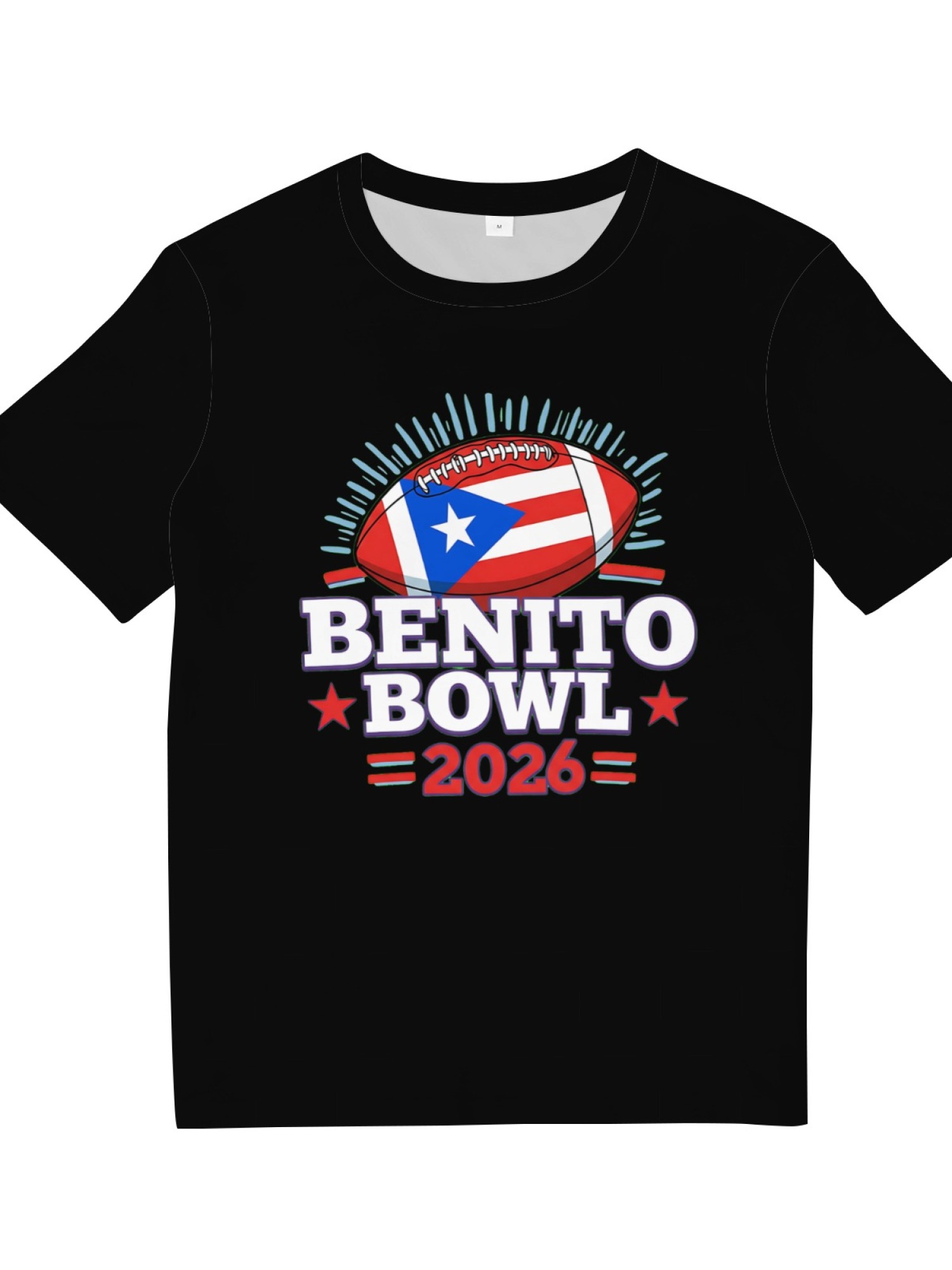 Benito Bowl 2026 Puerto Rico Football Graphic T-Shirt - Unisex Premium Cotton Tee