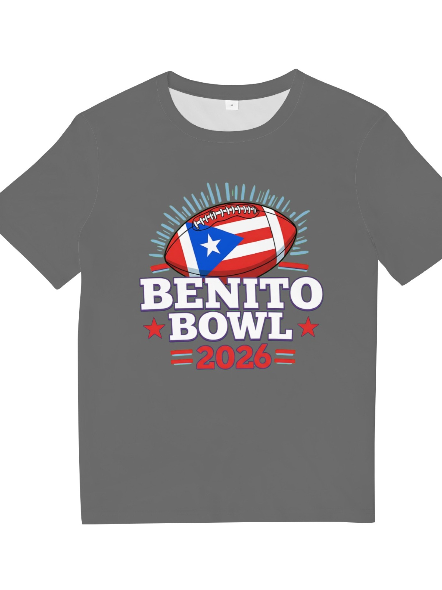 Benito Bowl 2026 Puerto Rico Football Graphic T-Shirt - Unisex Premium Cotton Tee