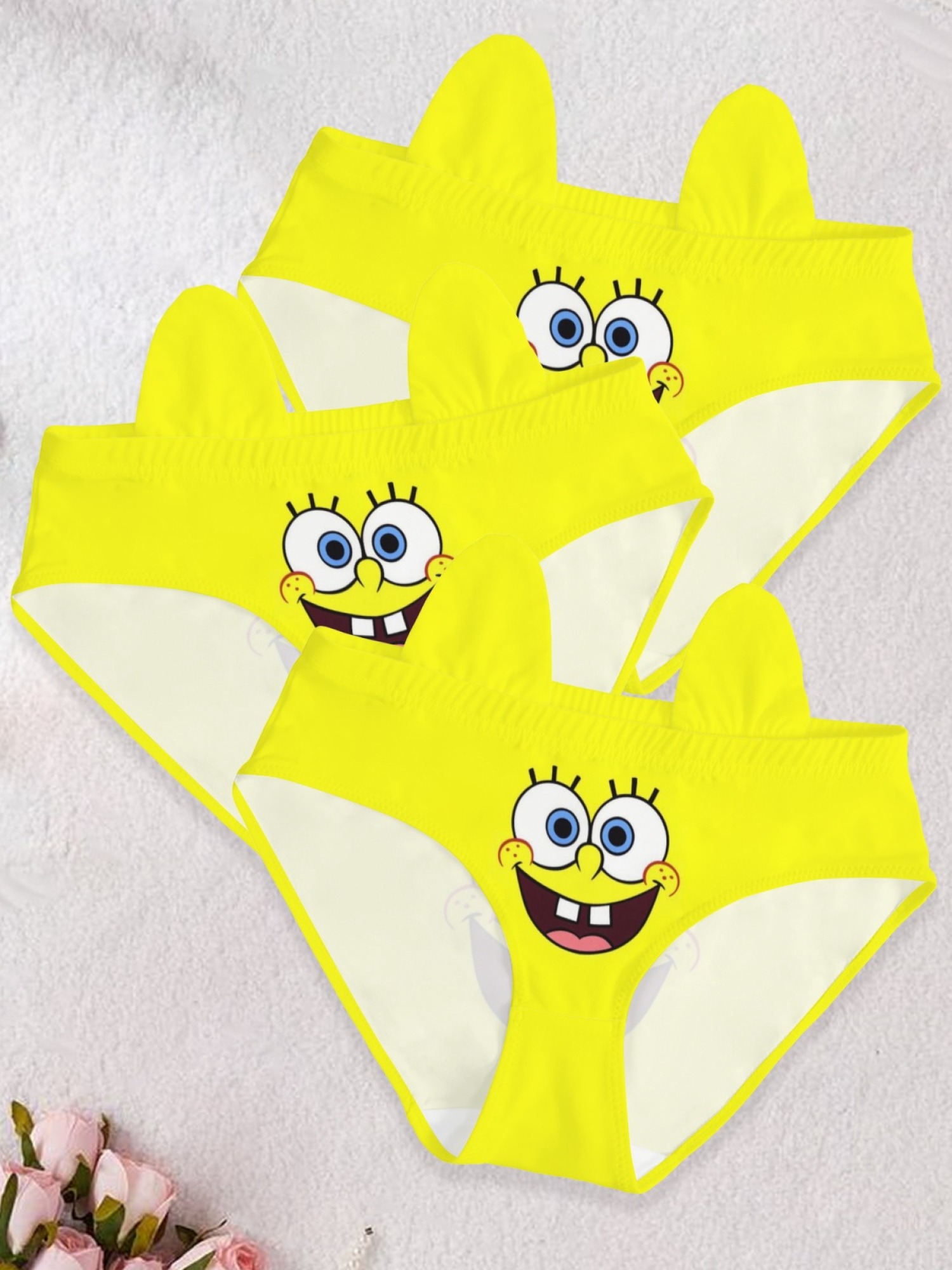 Women's SpongeBob SquarePants Graphic Printed Breathable Sculpting Panties