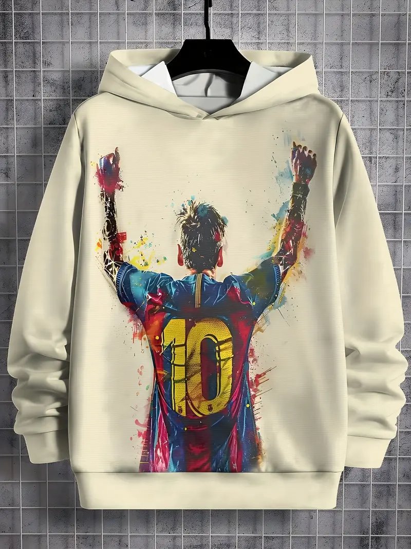 Best-Selling Long-Sleeve Hoodie - 3D Digital Printing Sports Jersey Series, Loose & Casual