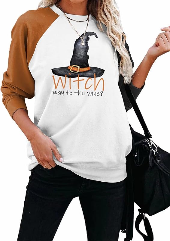 Womens Raglan Sleeve Shirt Pullover Tops, Soft Loose Casual Crewneck Gift Sweatshirt for Women