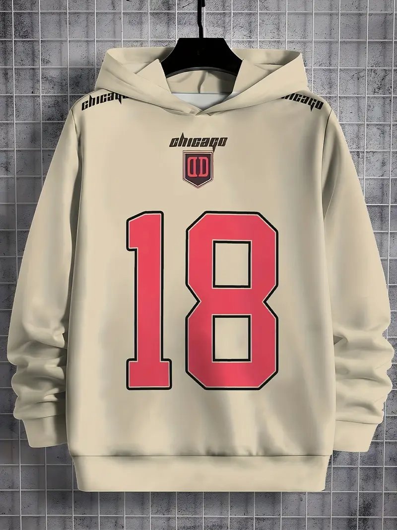 Best-Selling Long-Sleeve Hoodie - 3D Digital Printing Sports Jersey Series, Loose & Casual