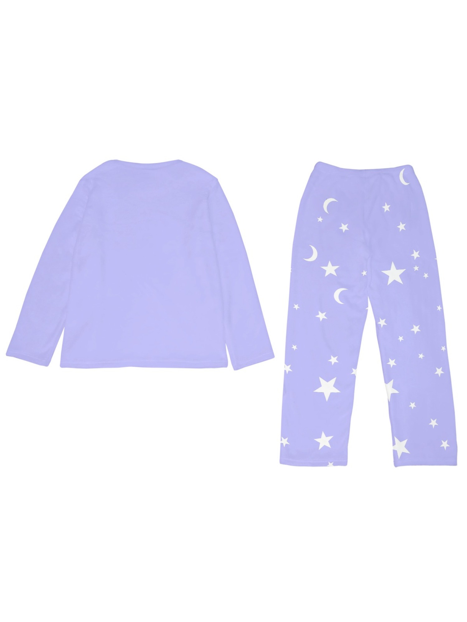 Anime Girl Group Rainbow Flannel Pajama Set | Soft Fuzzy Winter Loungewear (Lavender/Bright Pink/Light Pink)