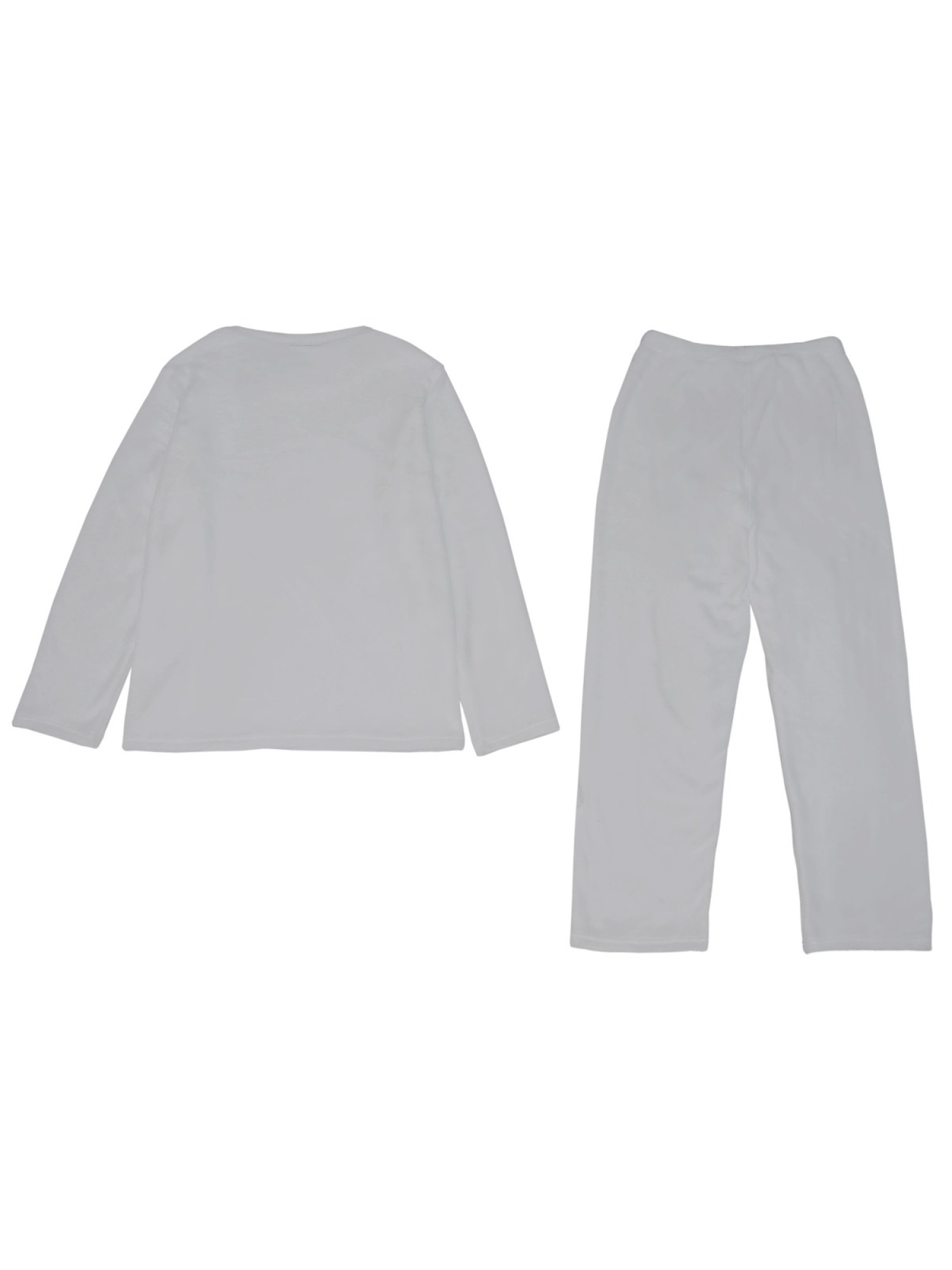 Women's "I'm His Queen" Crown Printed Flannel Pajama Set - Warm Fuzzy Sleepwear (6 Colors: Light Gray/Pink/Black/Navy/Orange/Light Blue)