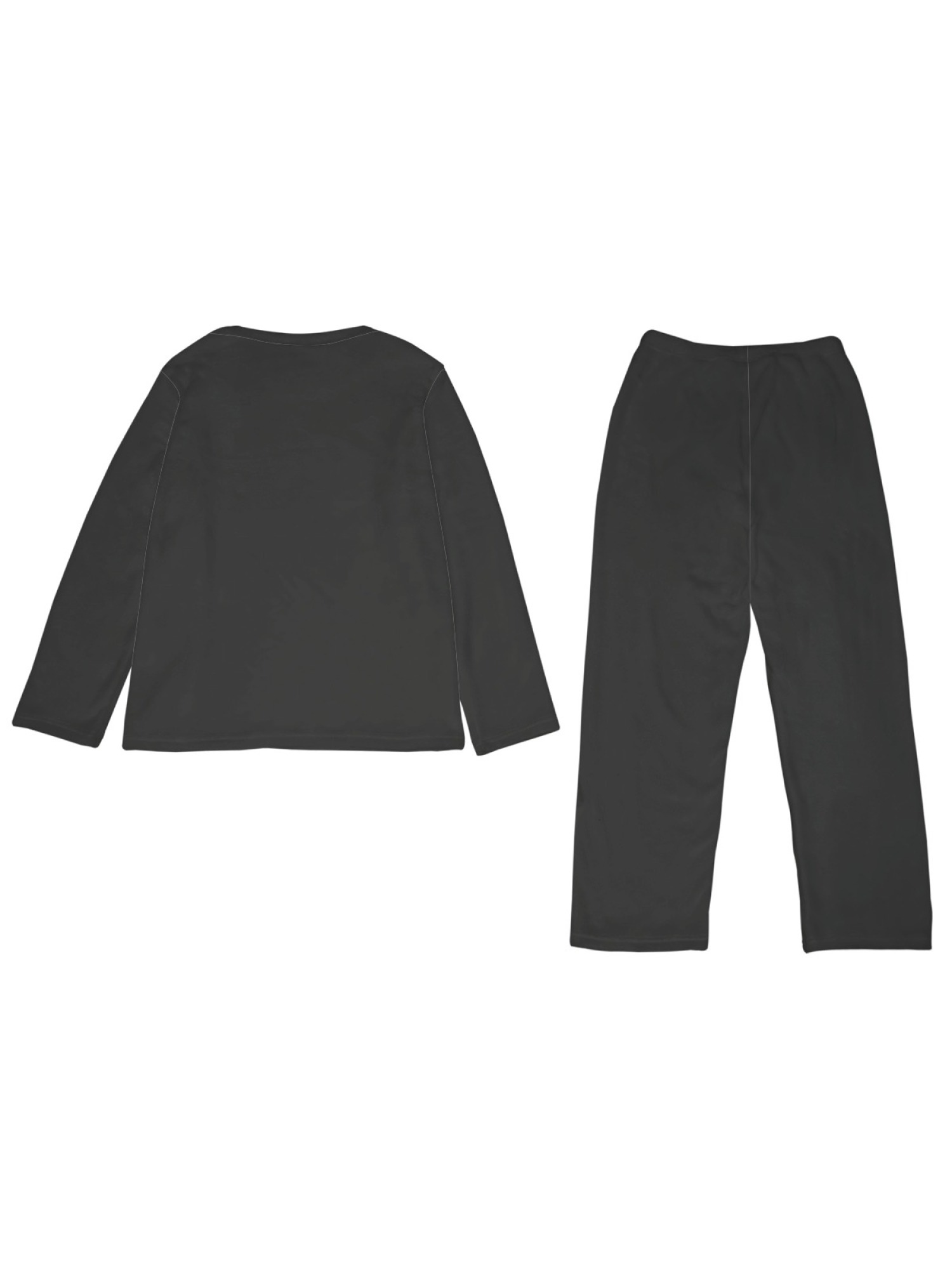 Women's "MILANO I'ALY" Letter Printed Flannel Pajama Set - Warm Fuzzy Sleepwear (5 Colors: Navy/Orange/Light Gray/Graphite Black/Beige)