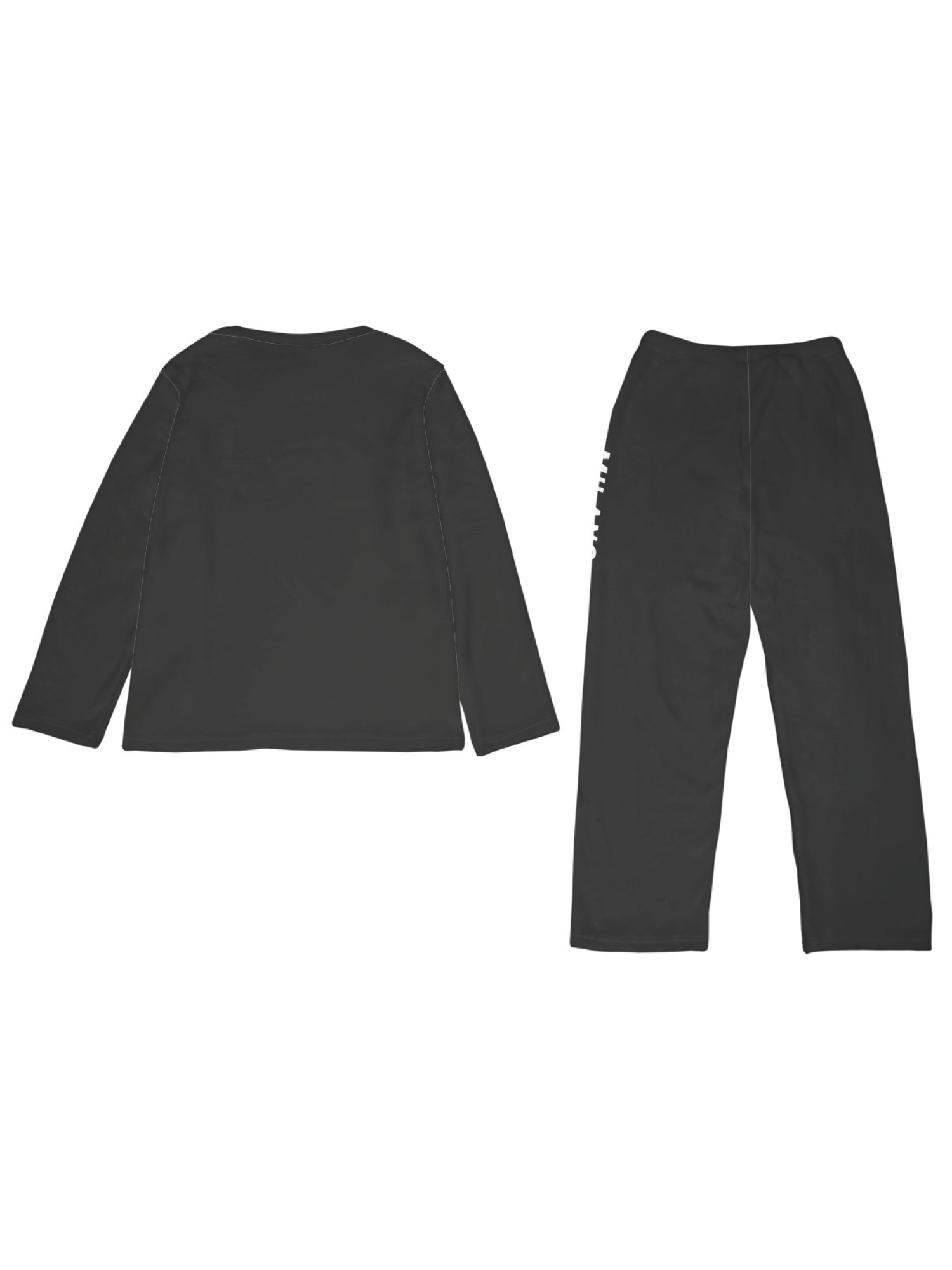 Women's "MILANO Italia" Flag Printed Flannel Pajama Set - Warm Fuzzy Sleepwear (7 Colors: Light Blue/Graphite Black/Navy/Light Gray/Orange/Pink/Beige)