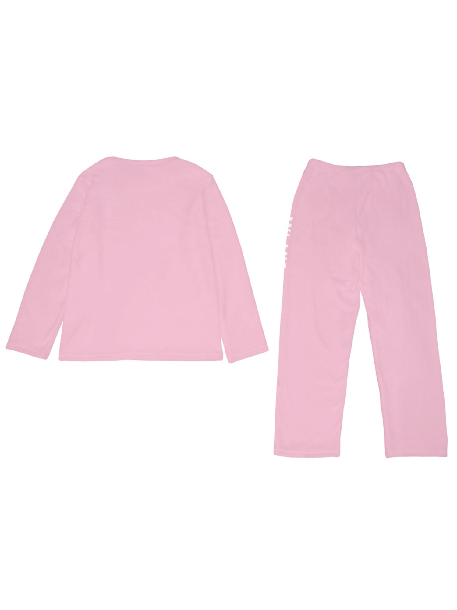 Women's "MILANO Italia" Flag Printed Flannel Pajama Set - Warm Fuzzy Sleepwear (7 Colors: Light Blue/Graphite Black/Navy/Light Gray/Orange/Pink/Beige)