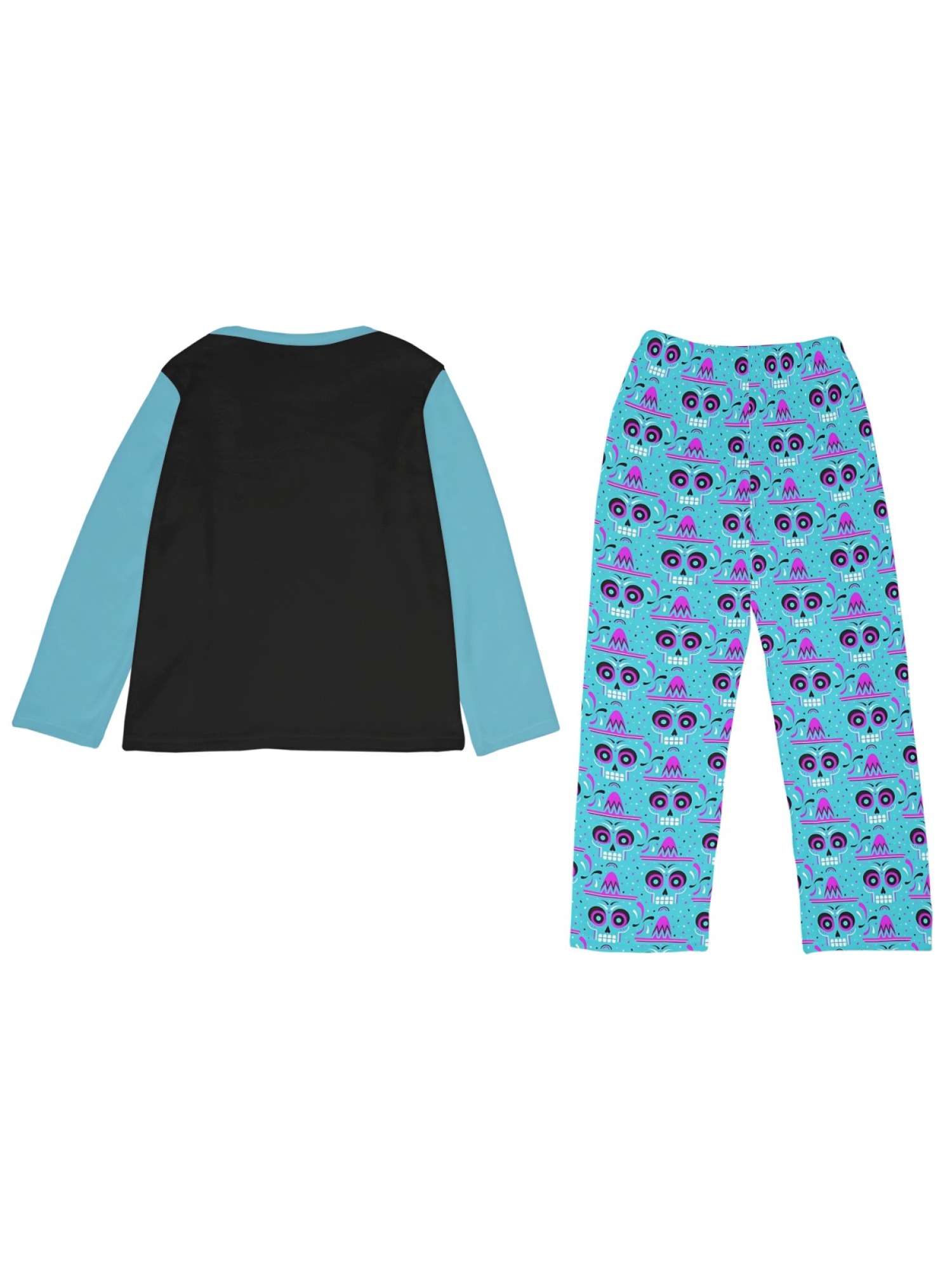 Stranger Things "Hellfire Club" Women's Fuzzy Fleece Pajama Set | Cozy Winter Loungewear with Skull Pants