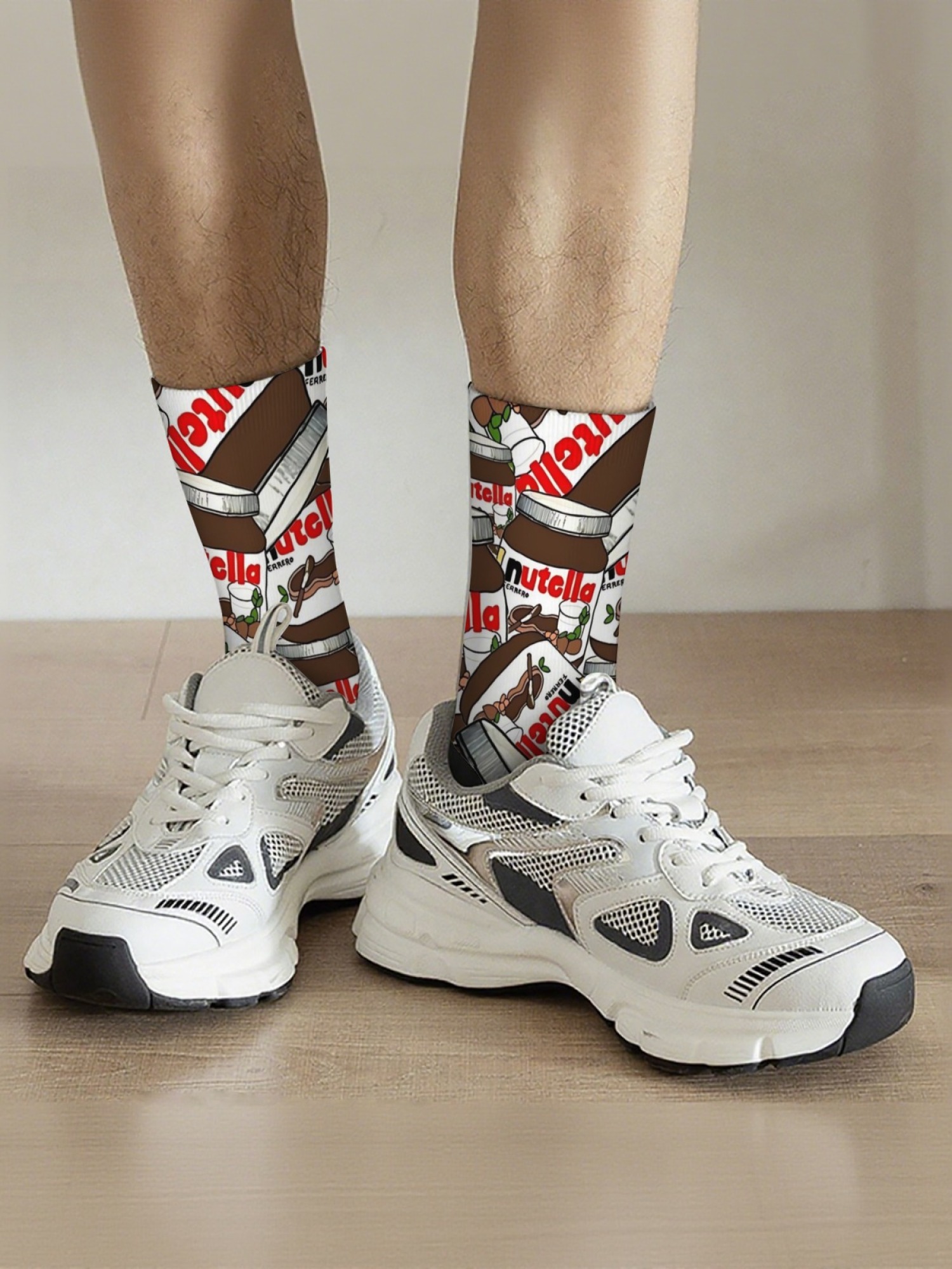 "Sweet Tooth" Chocolate Hazelnut Spread Socks | Foodie Crew Sock Set (3 Pairs)