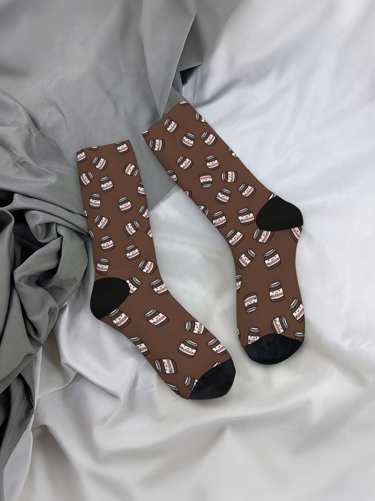 "Sweet Tooth" Chocolate Hazelnut Spread Socks | Foodie Crew Sock Set (3 Pairs)