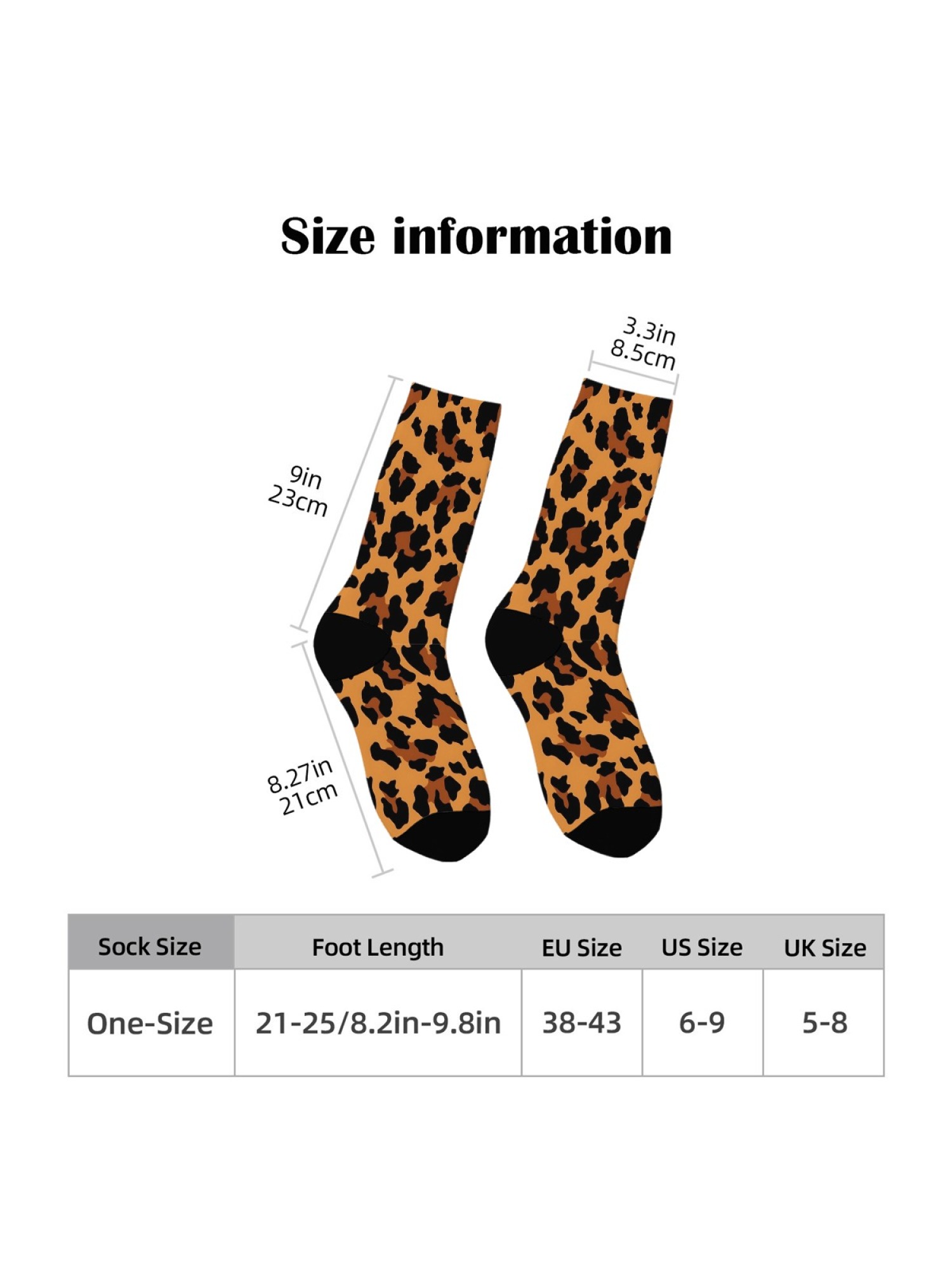 "Wild Side" Leopard Print Crew Socks | Trendy Animal Pattern Sock Set (3 Pairs)