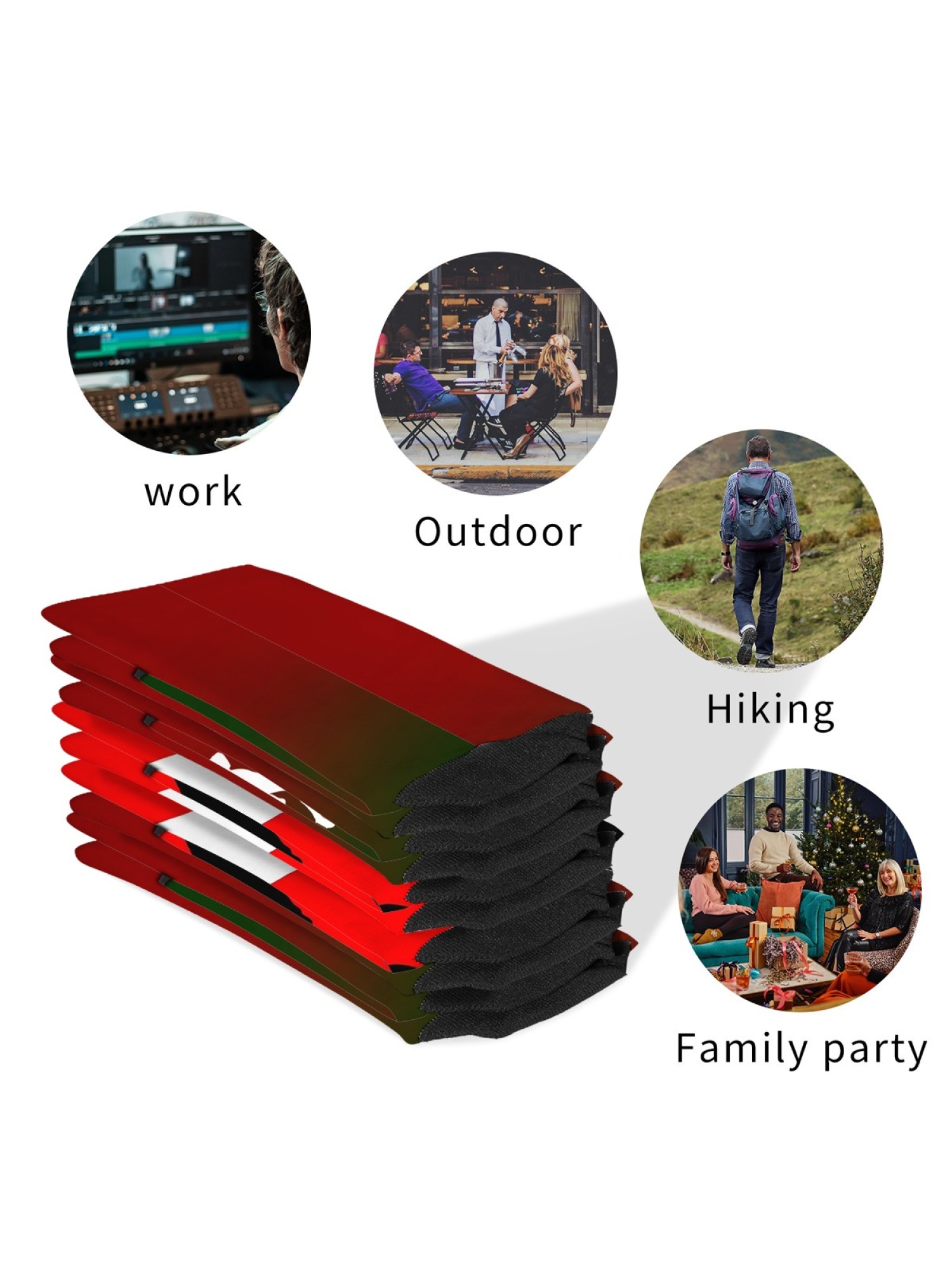 "The G.O.A.T." Soccer Fan Crew Socks | CR7 & Number 7 Graphic Sock Set (3 Pairs)