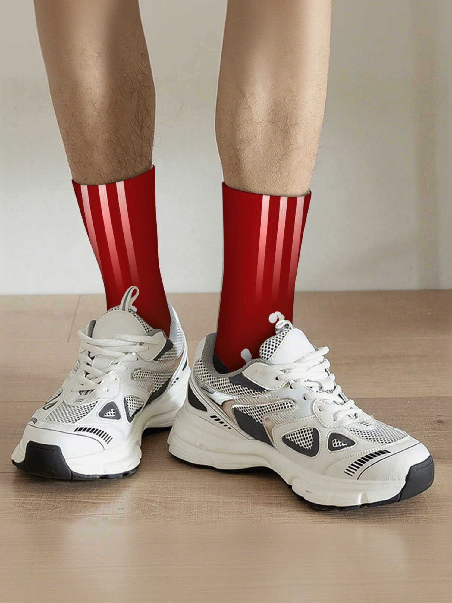 "The G.O.A.T." Soccer Fan Crew Socks | CR7 & Number 7 Graphic Sock Set (3 Pairs)