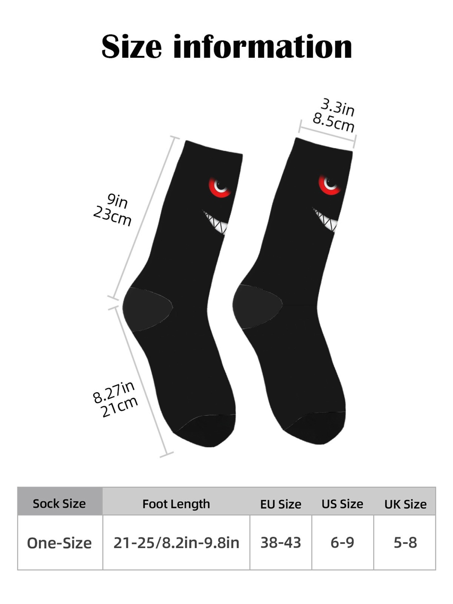 "The Little Monster" Men's Underwear & Socks Set | Funny Evil Smile Trunks Bundle