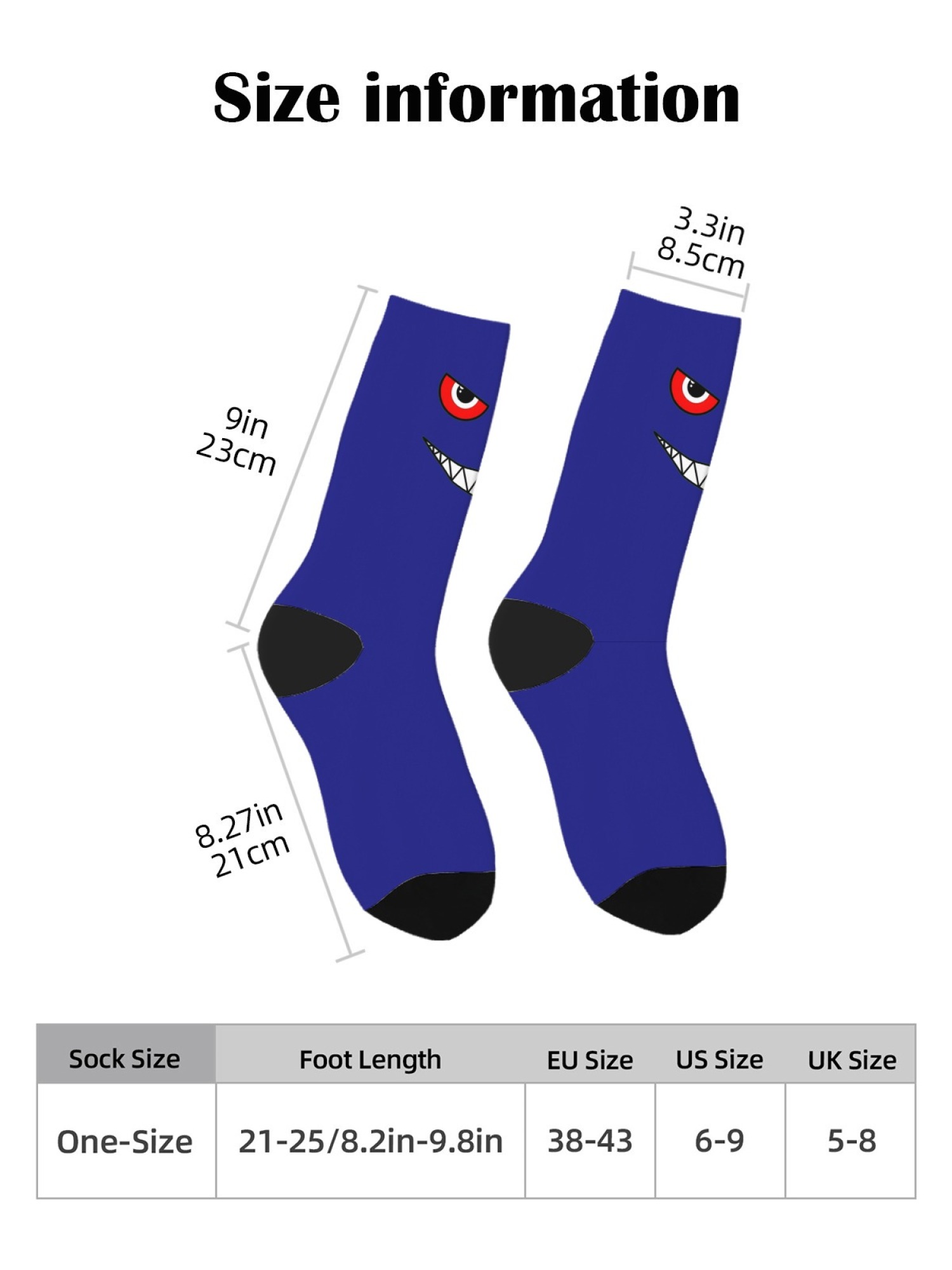 "The Little Monster" Men's Underwear & Socks Set | Funny Evil Smile Trunks Bundle