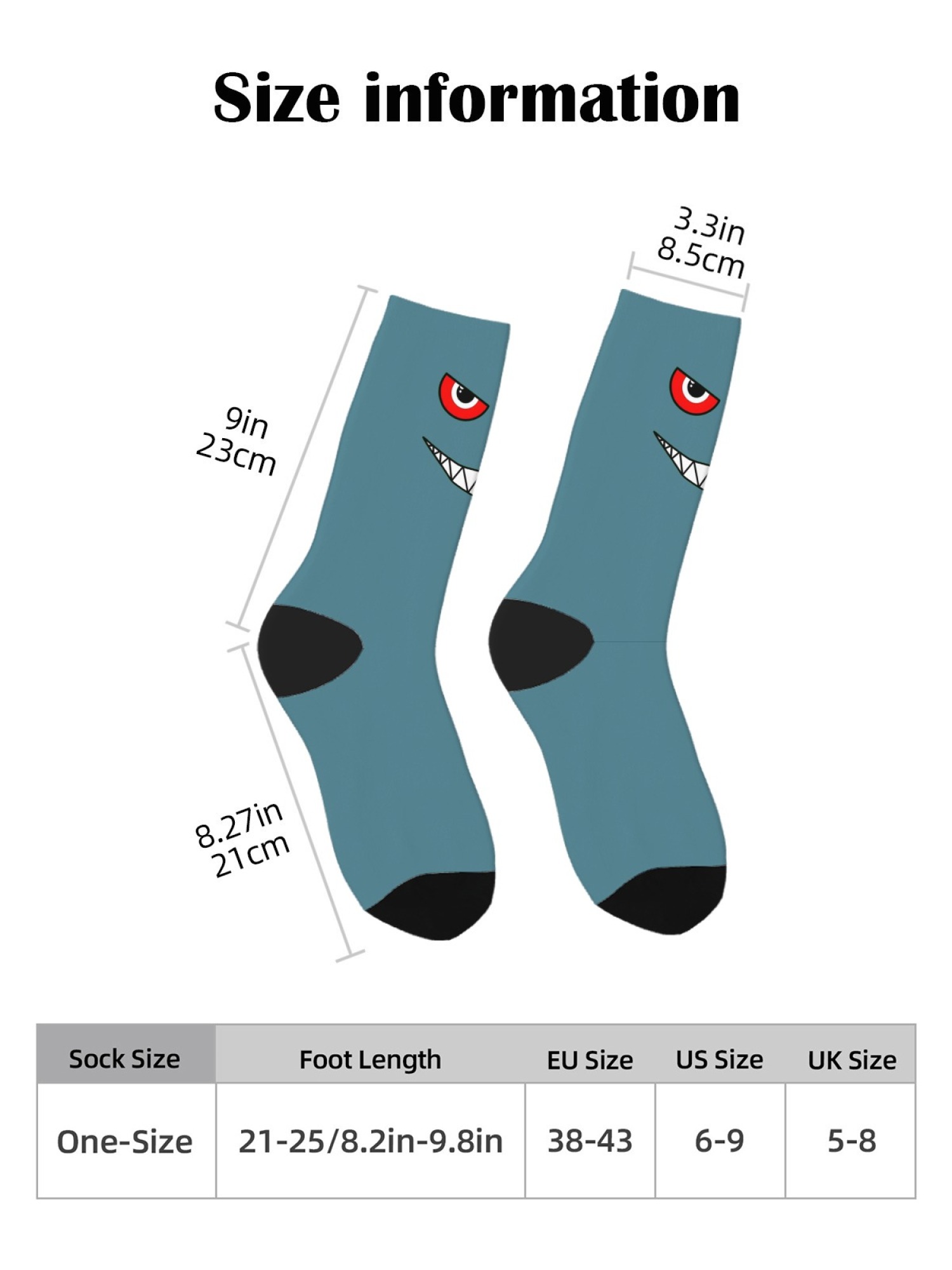 "The Little Monster" Men's Underwear & Socks Set | Funny Evil Smile Trunks Bundle