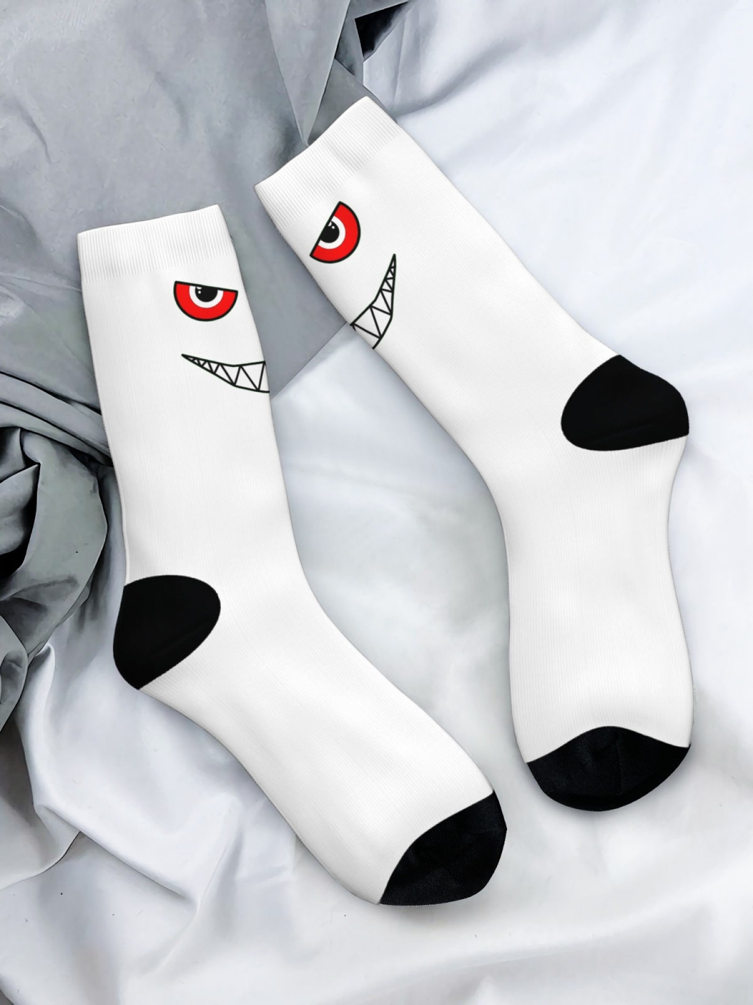 "The Little Monster" Men's Underwear & Socks Set | Funny Evil Smile Trunks Bundle