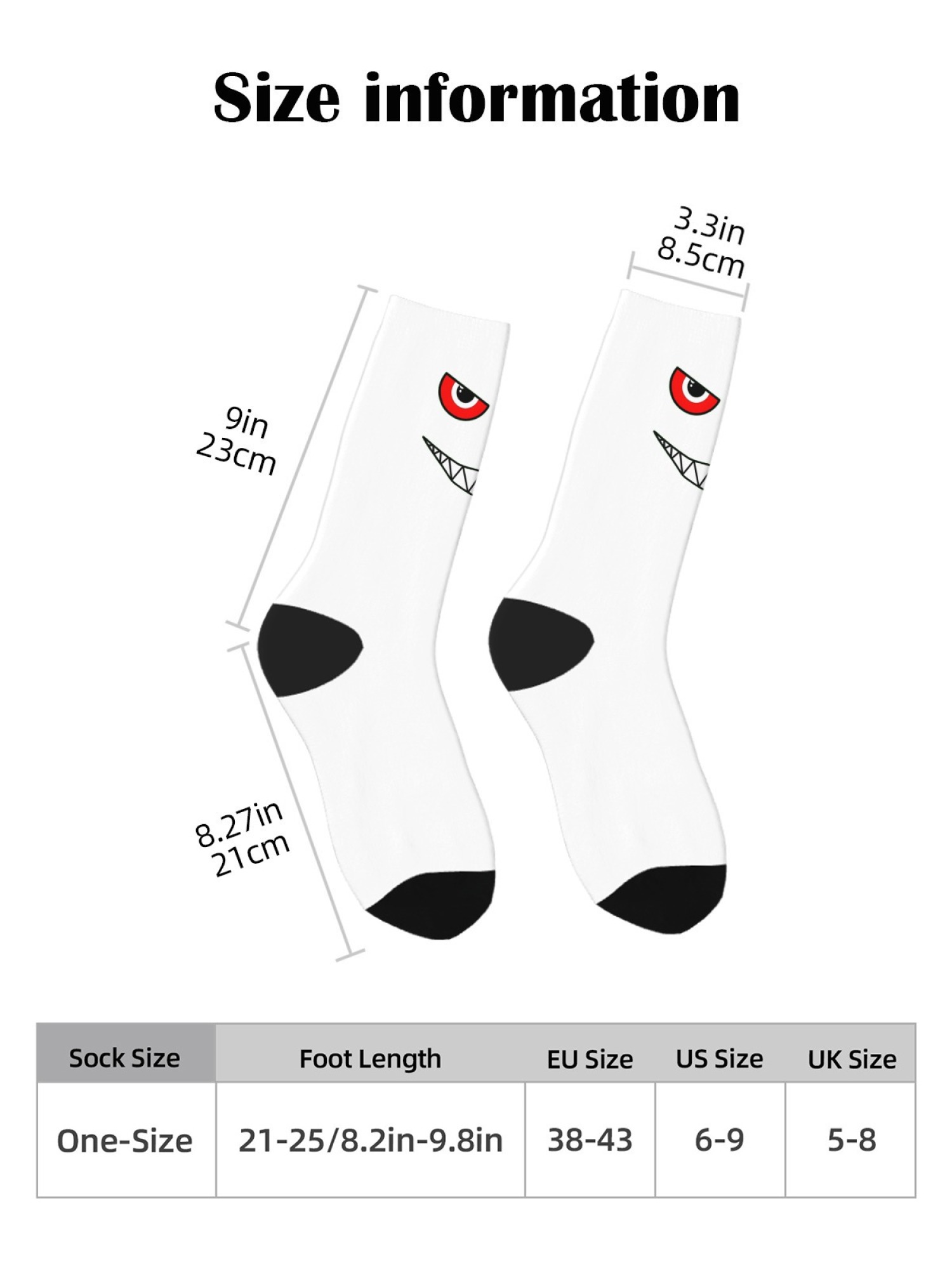 "The Little Monster" Men's Underwear & Socks Set | Funny Evil Smile Trunks Bundle