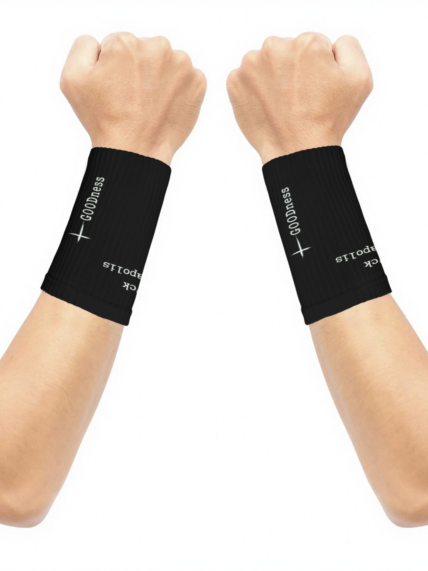 "GTFO Minneapolis" & "GOODness" Statement Wristbands | Athletic Sweatbands (Pair)
