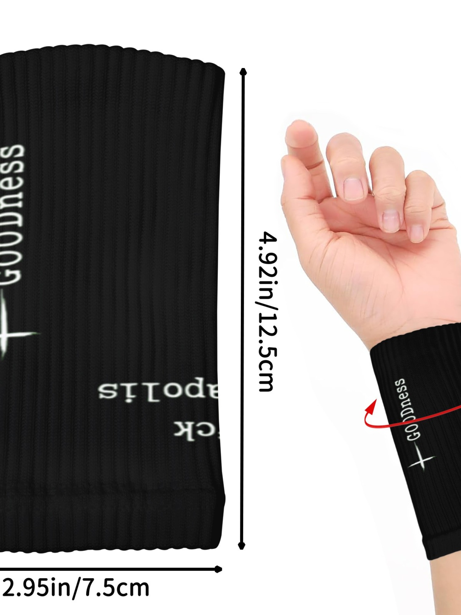 "GTFO Minneapolis" & "GOODness" Statement Wristbands | Athletic Sweatbands (Pair)