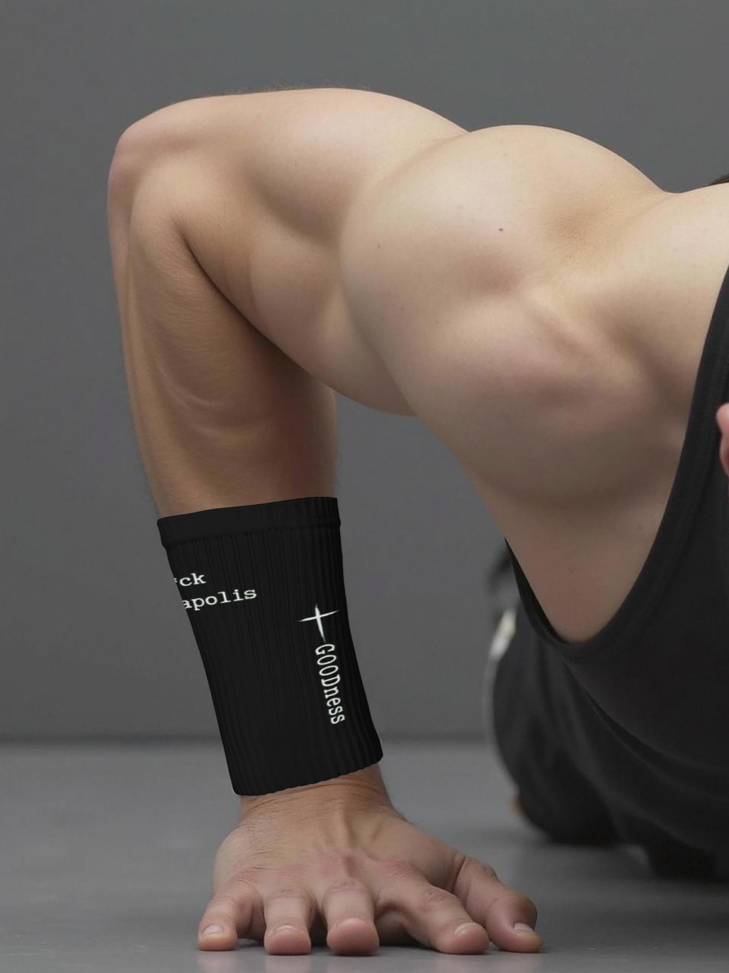 "GTFO Minneapolis" & "GOODness" Statement Wristbands | Athletic Sweatbands (Pair)