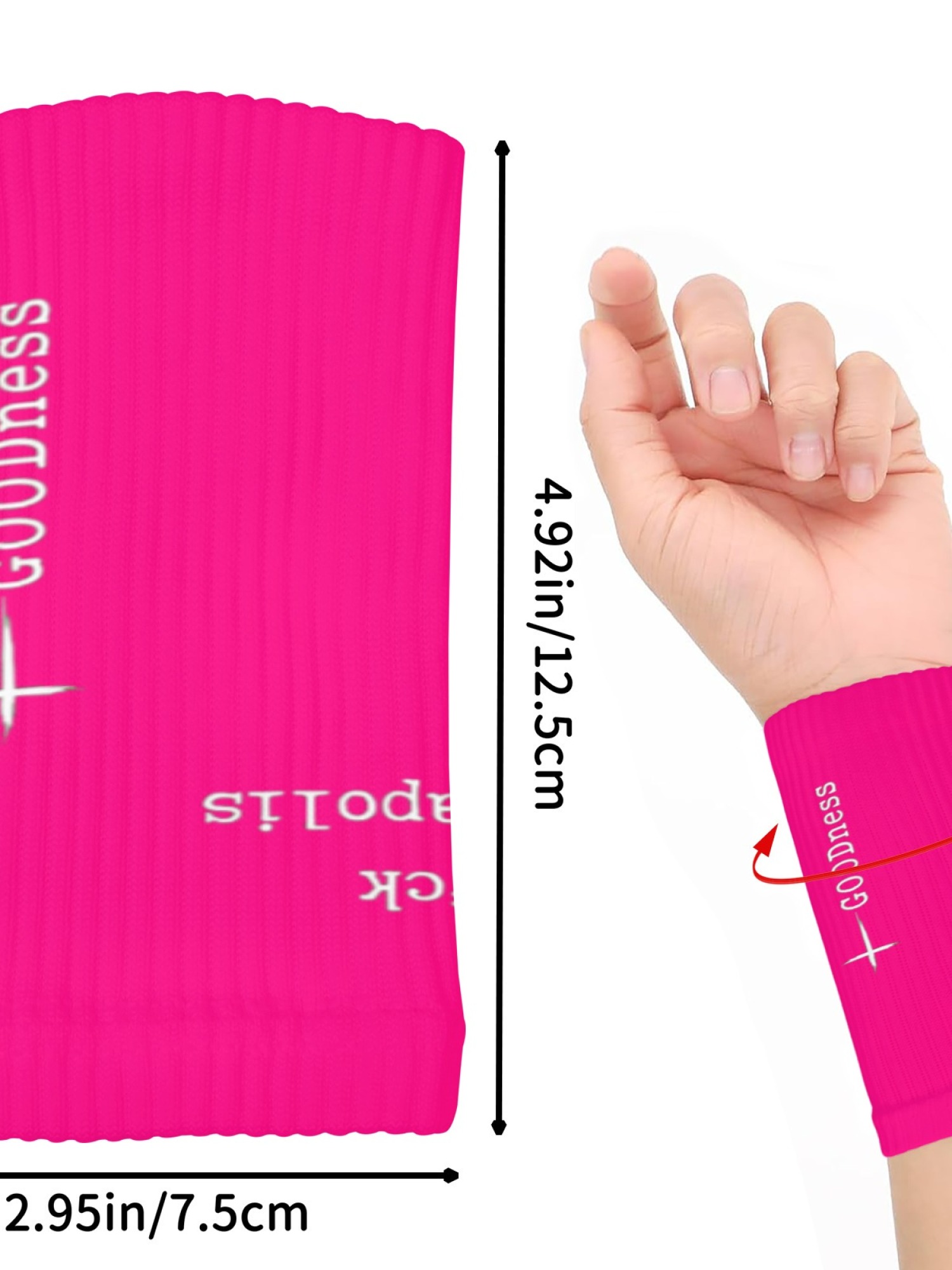 "GTFO Minneapolis" & "GOODness" Statement Wristbands | Athletic Sweatbands (Pair)