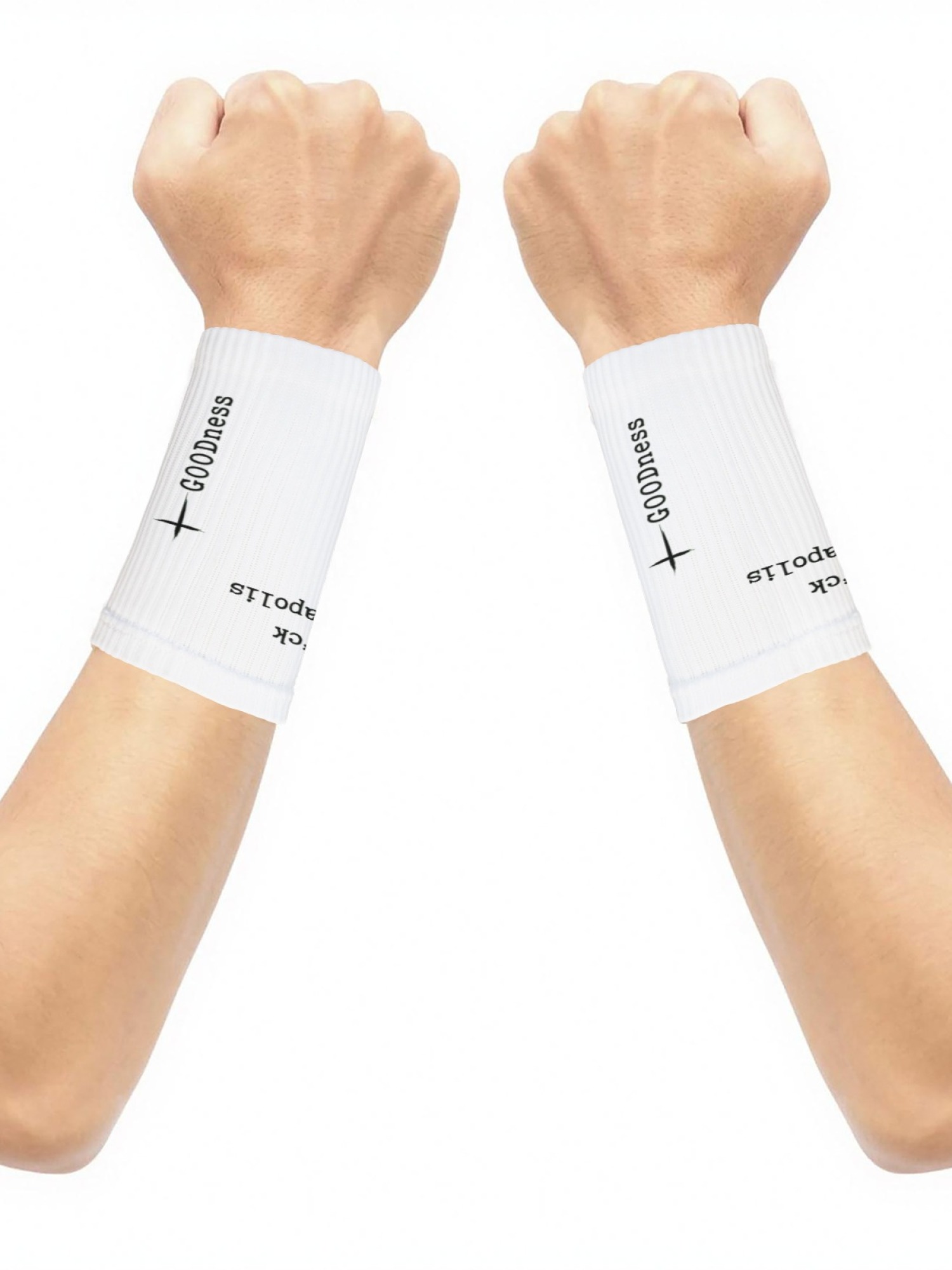 "GTFO Minneapolis" & "GOODness" Statement Wristbands | Athletic Sweatbands (Pair)