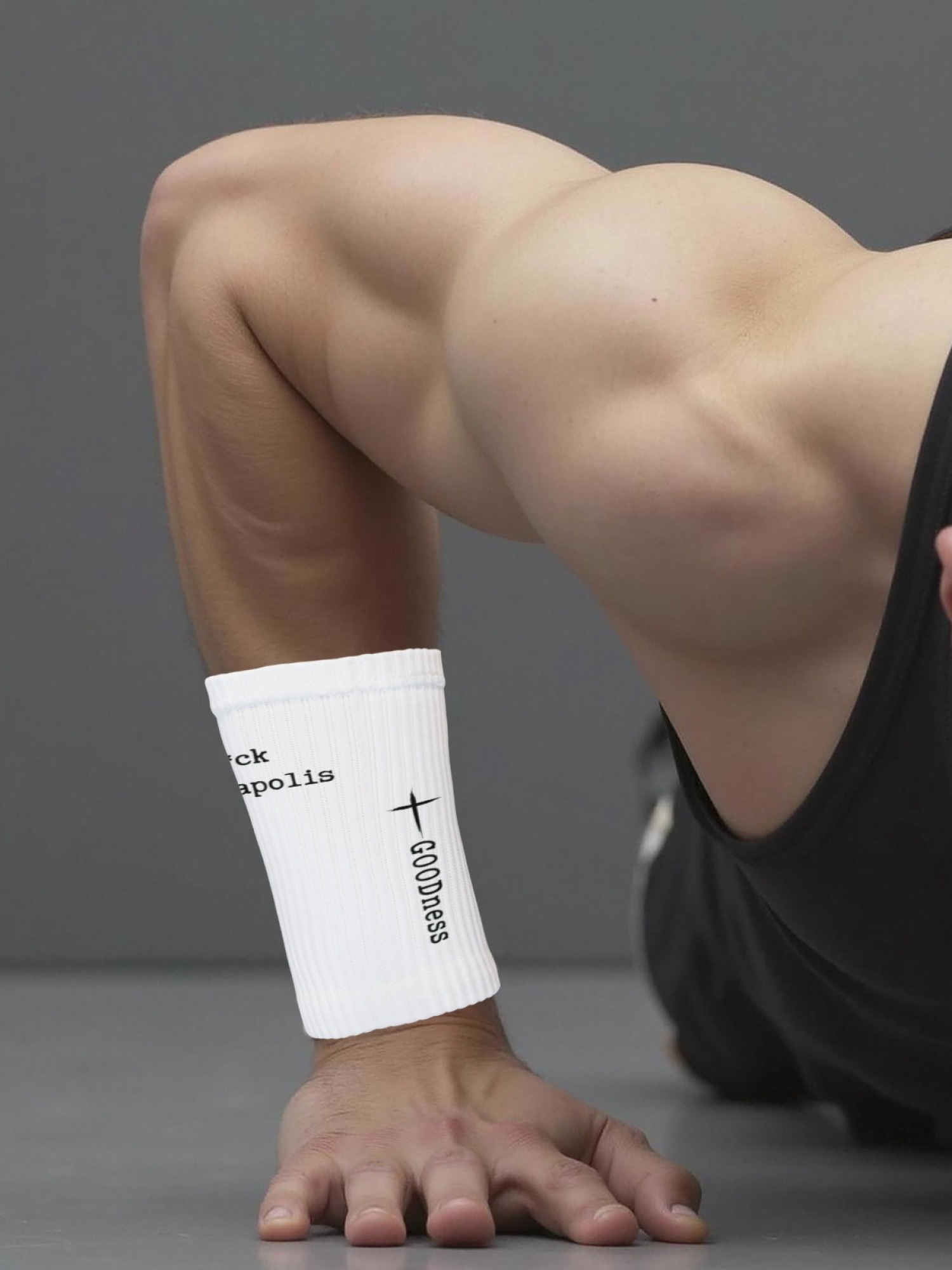 "GTFO Minneapolis" & "GOODness" Statement Wristbands | Athletic Sweatbands (Pair)