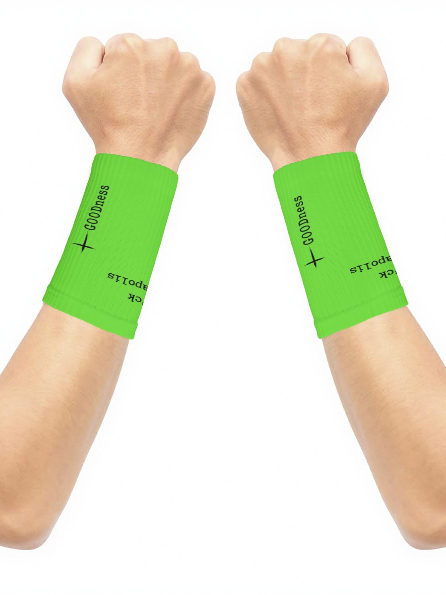 "GTFO Minneapolis" & "GOODness" Statement Wristbands | Athletic Sweatbands (Pair)