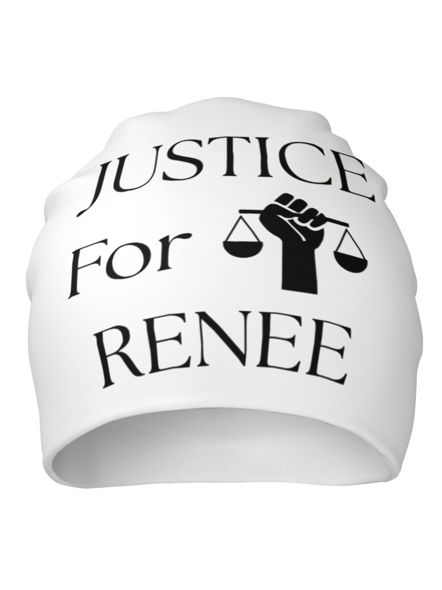 "Justice For Renee" Statement Beanie | Unisex Slouchy Knit Hat for Awareness & Support
